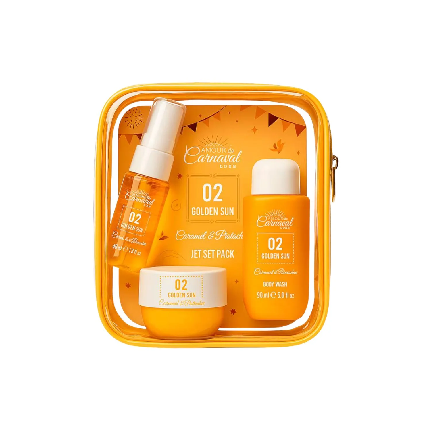 Amour de Carnaval Travel Bag – Golden Sun
