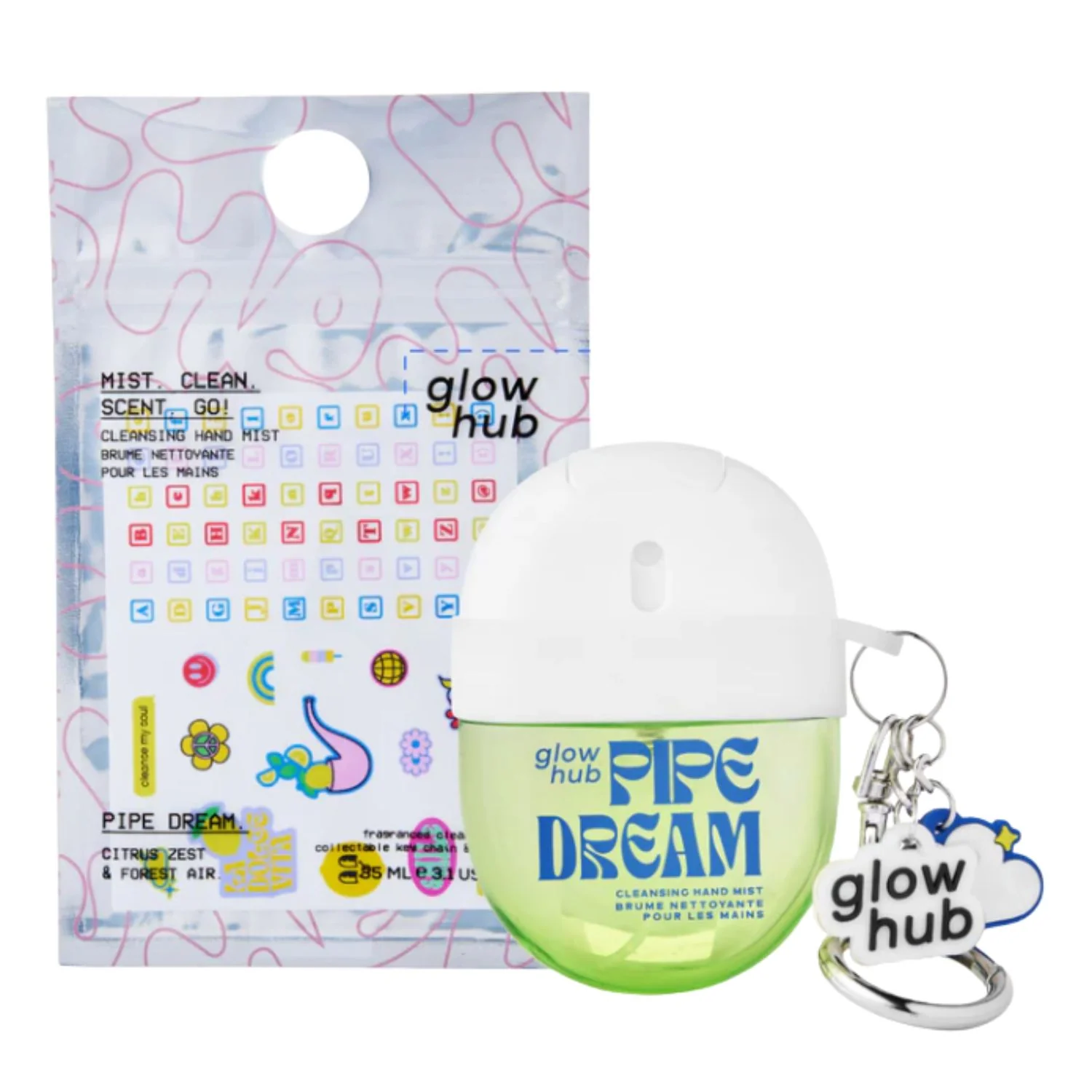 Glow Hub Hand Sanitiser Cleansing Mist - Pipe Dream