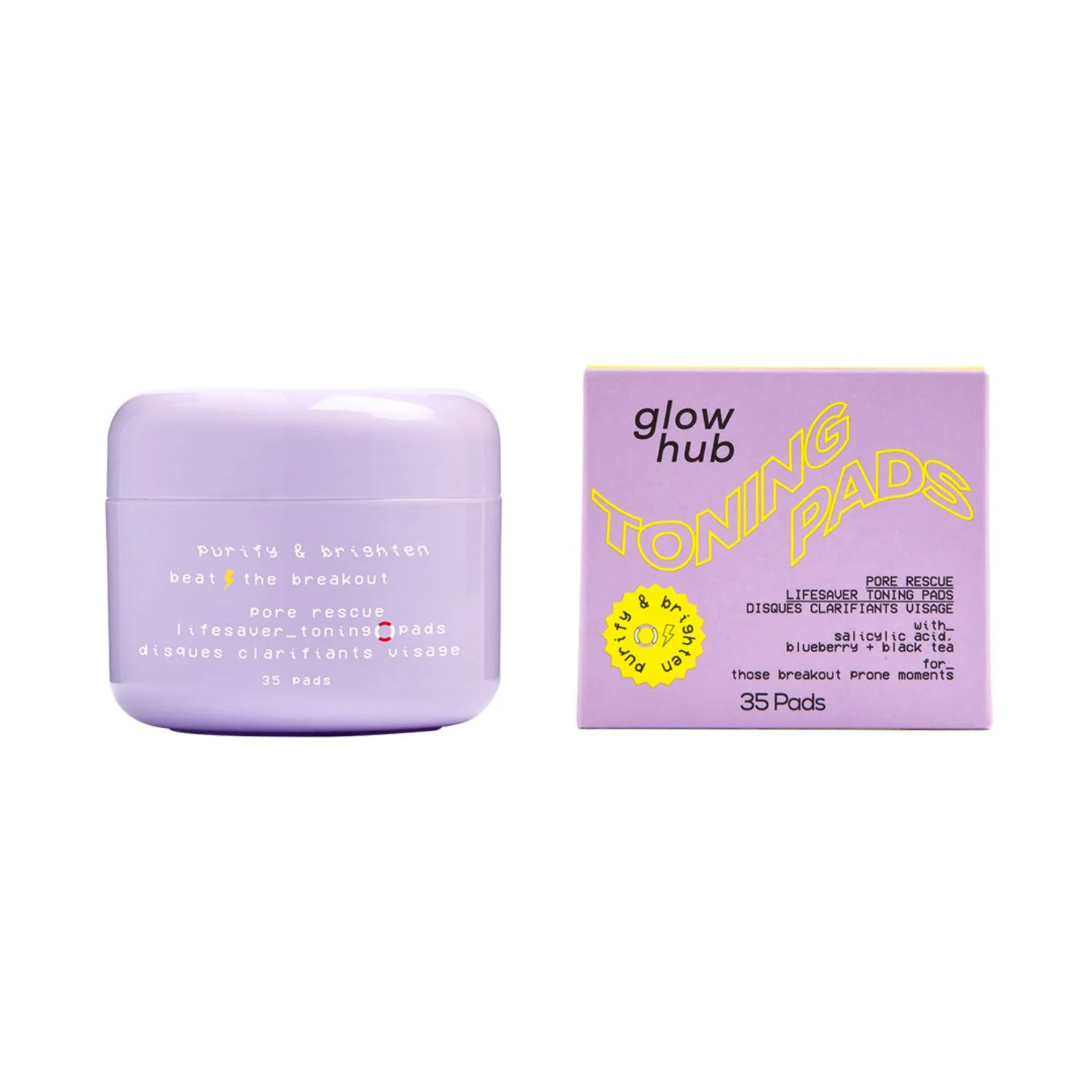 Glow Hub Purify & Brighten Toning Pads