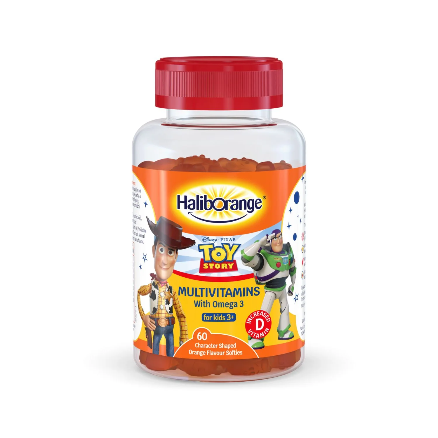 Haliborange Disney Toy Story Multivitamins with Omega-3 60 Orange Gummies