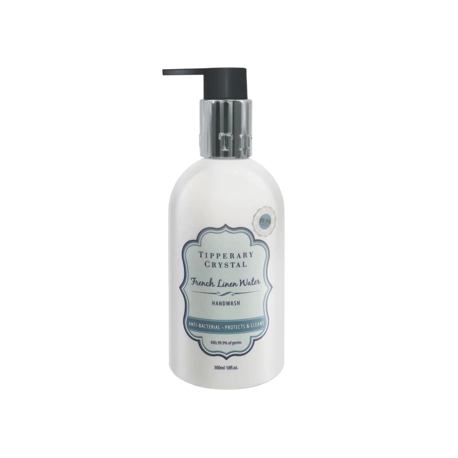 Tipperary Crystal Antibacterial Hand Wash – French Linen Water
