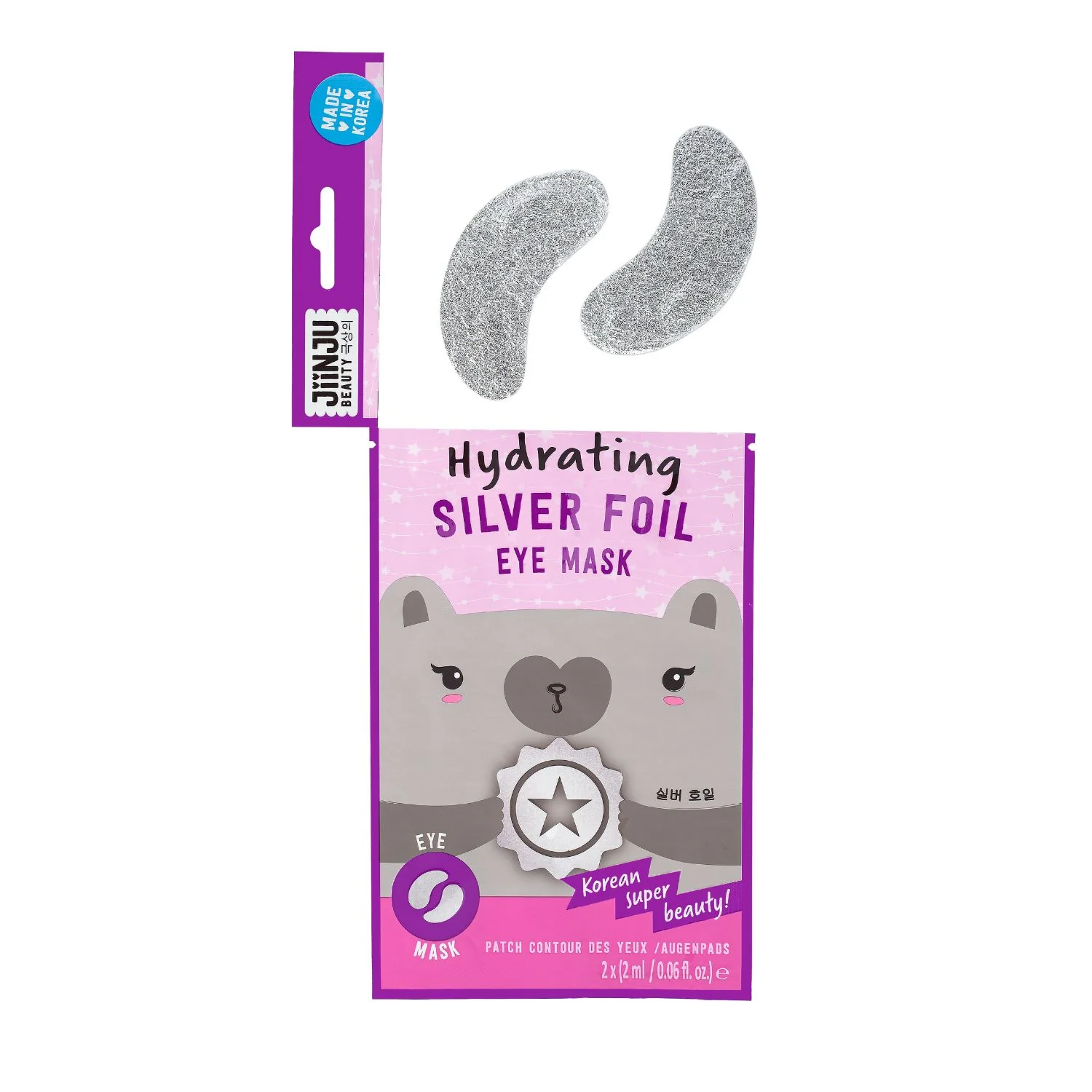 Jiinju Beauty Hydrating Silver Foil Eye Mask