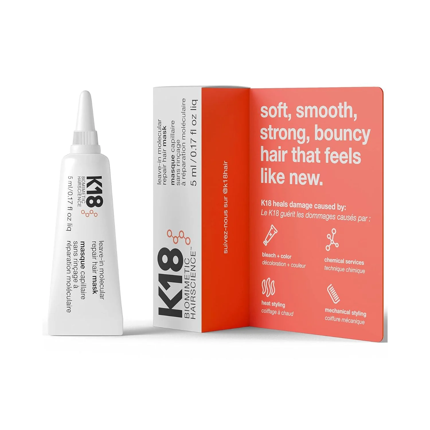 K18 Leave In Molecular Repair Hair Mask 5ml