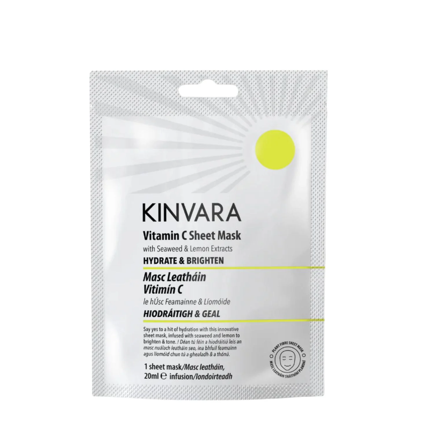 Kinvara Vitamin C Sheet Mask