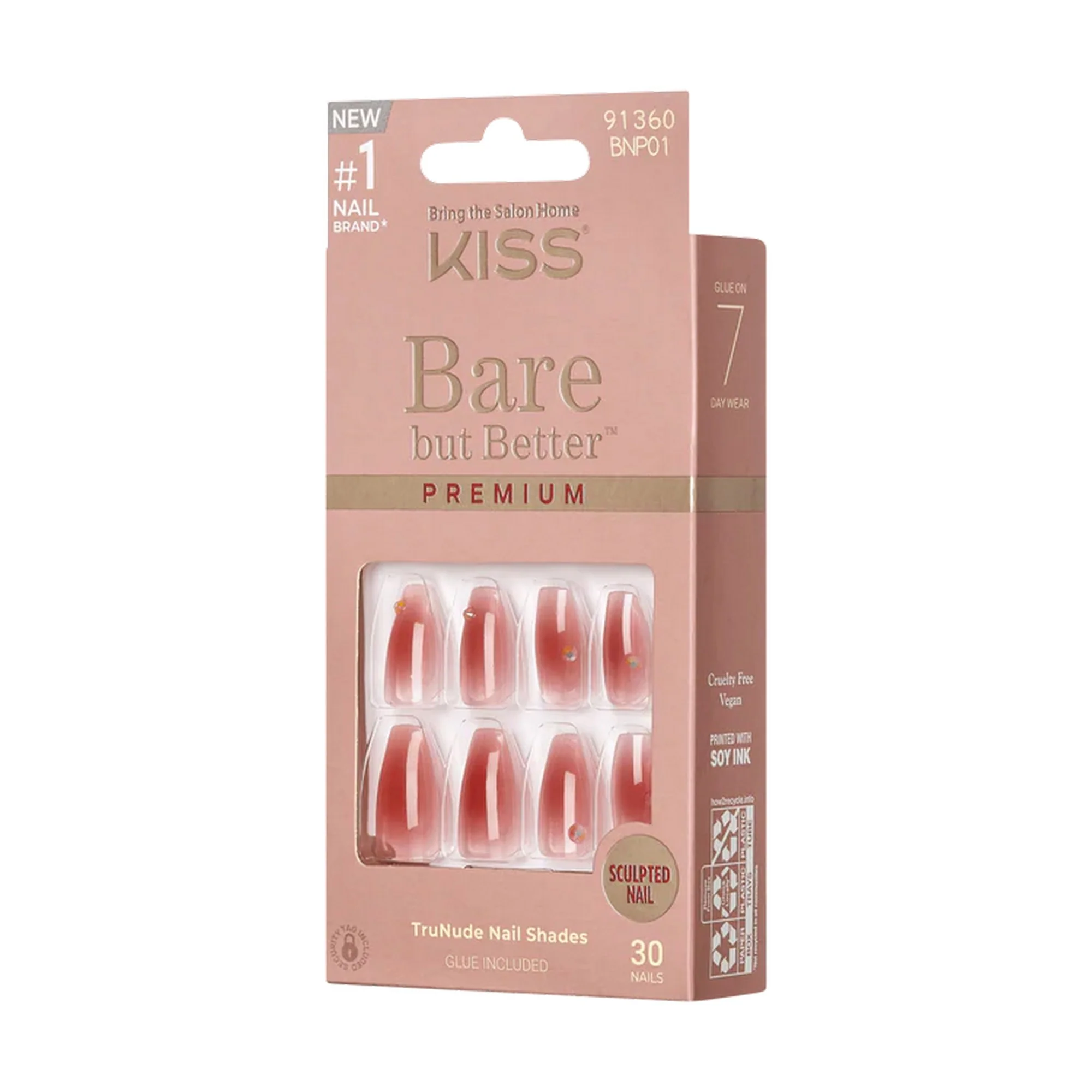 Kiss Bare But Better Premium Nails Shine