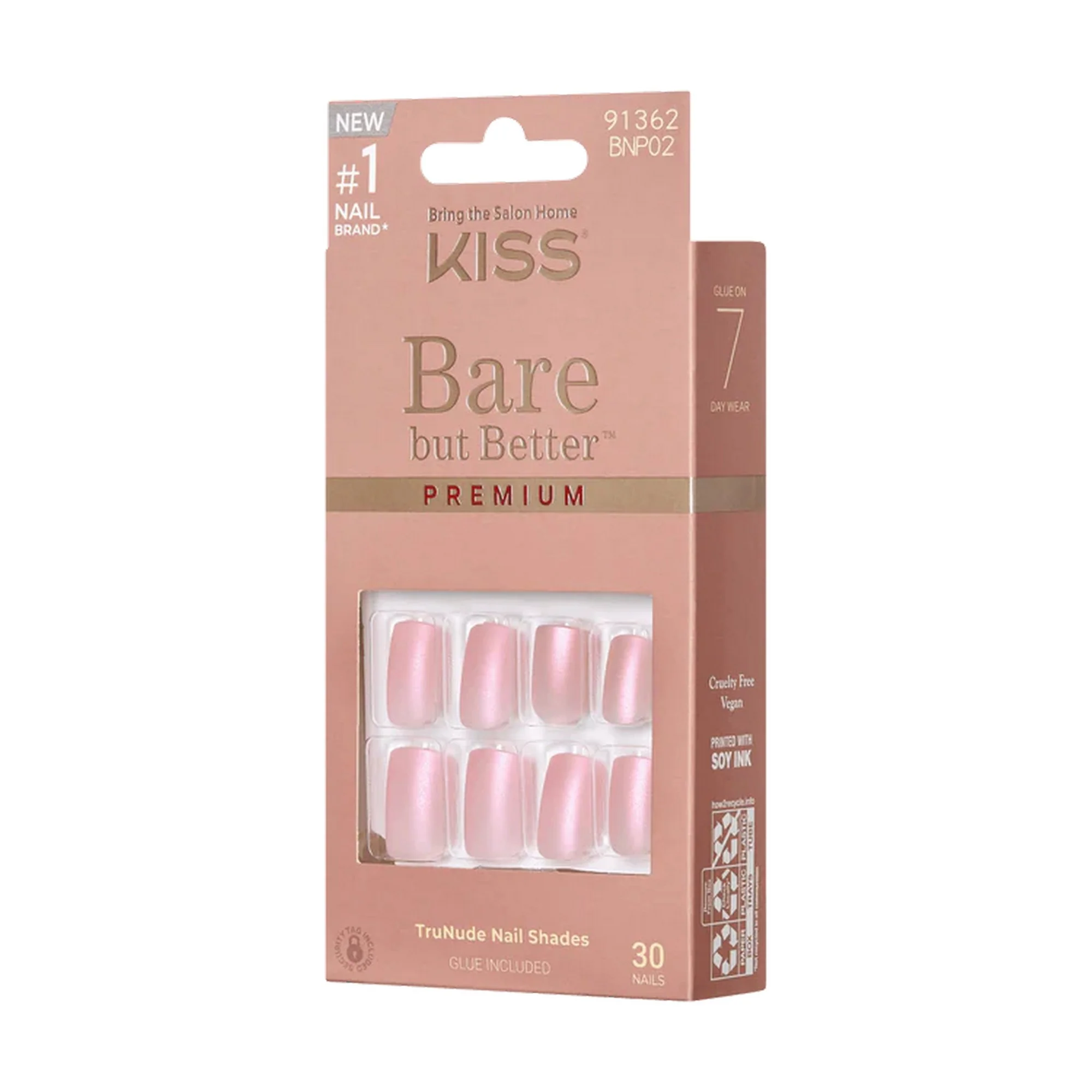 Kiss Bare But Better Premium Nails Spicy
