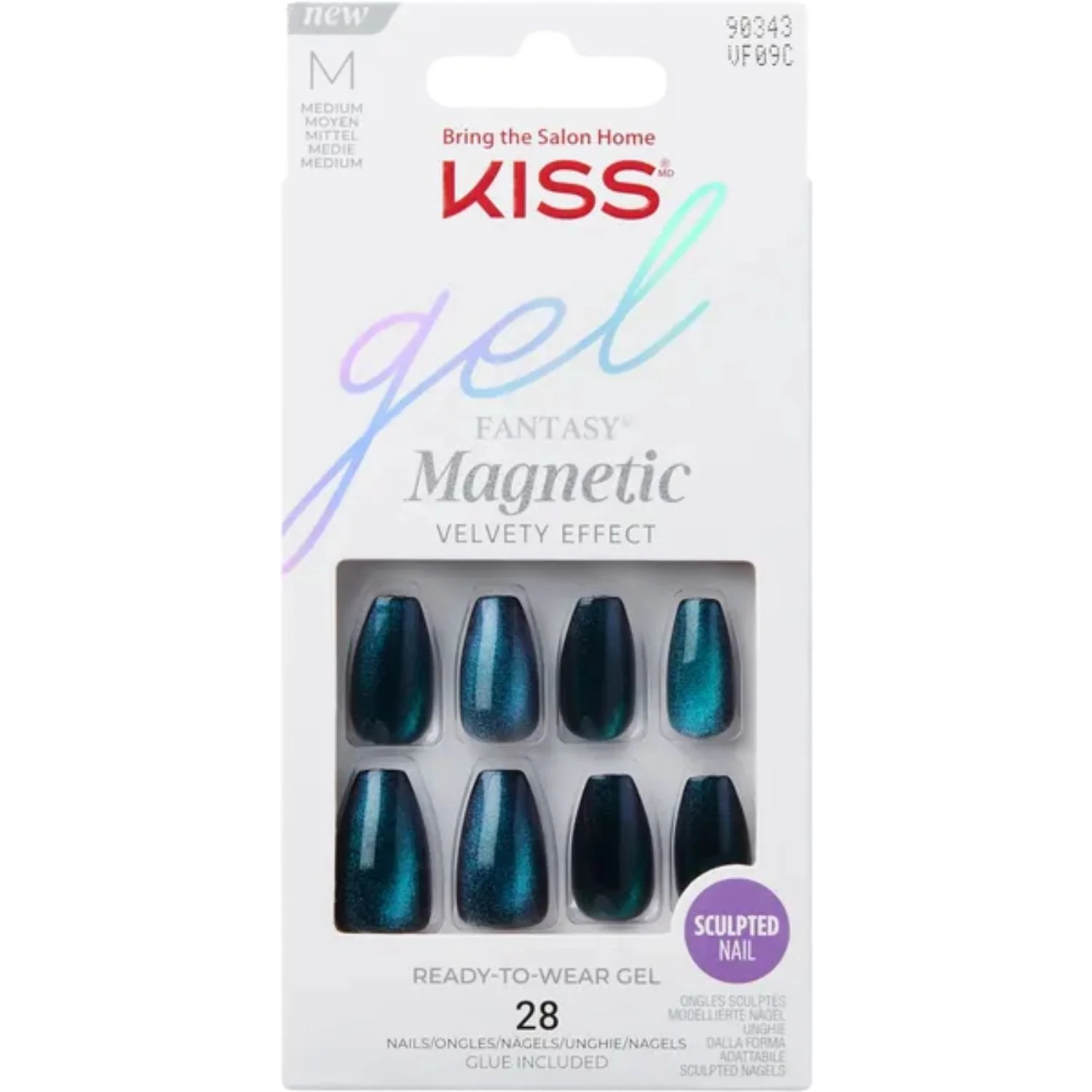 Kiss Gel Fantasy Magnetic – Chameleon Gel Nails (28-Piece Set)