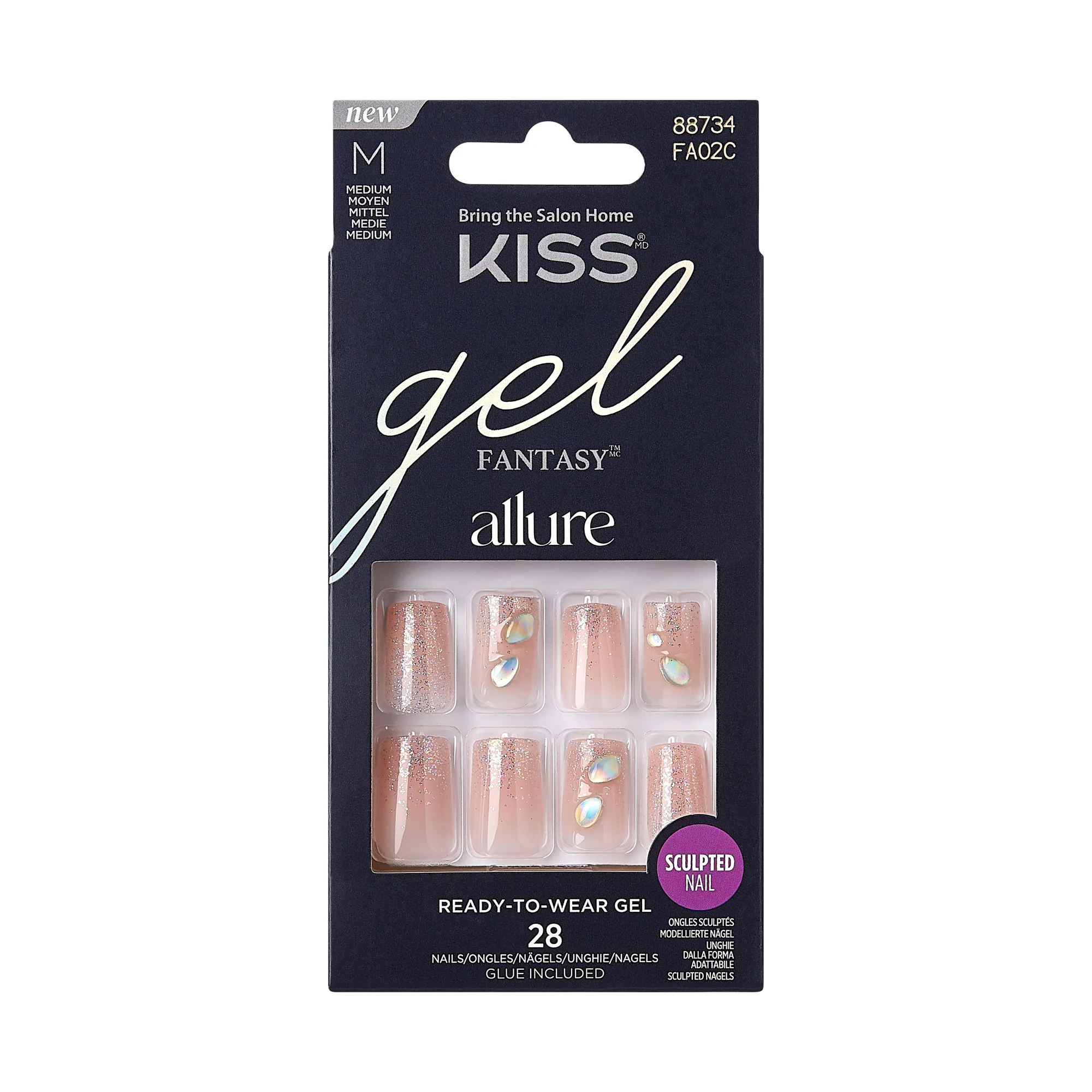 KISS GEL NAILS FANTASY ALLURE TRANSFORMATION