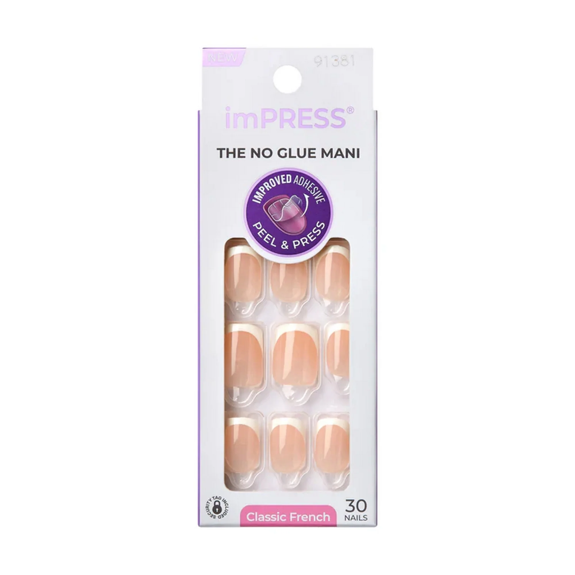 Kiss Impress Classic French Nails Model
