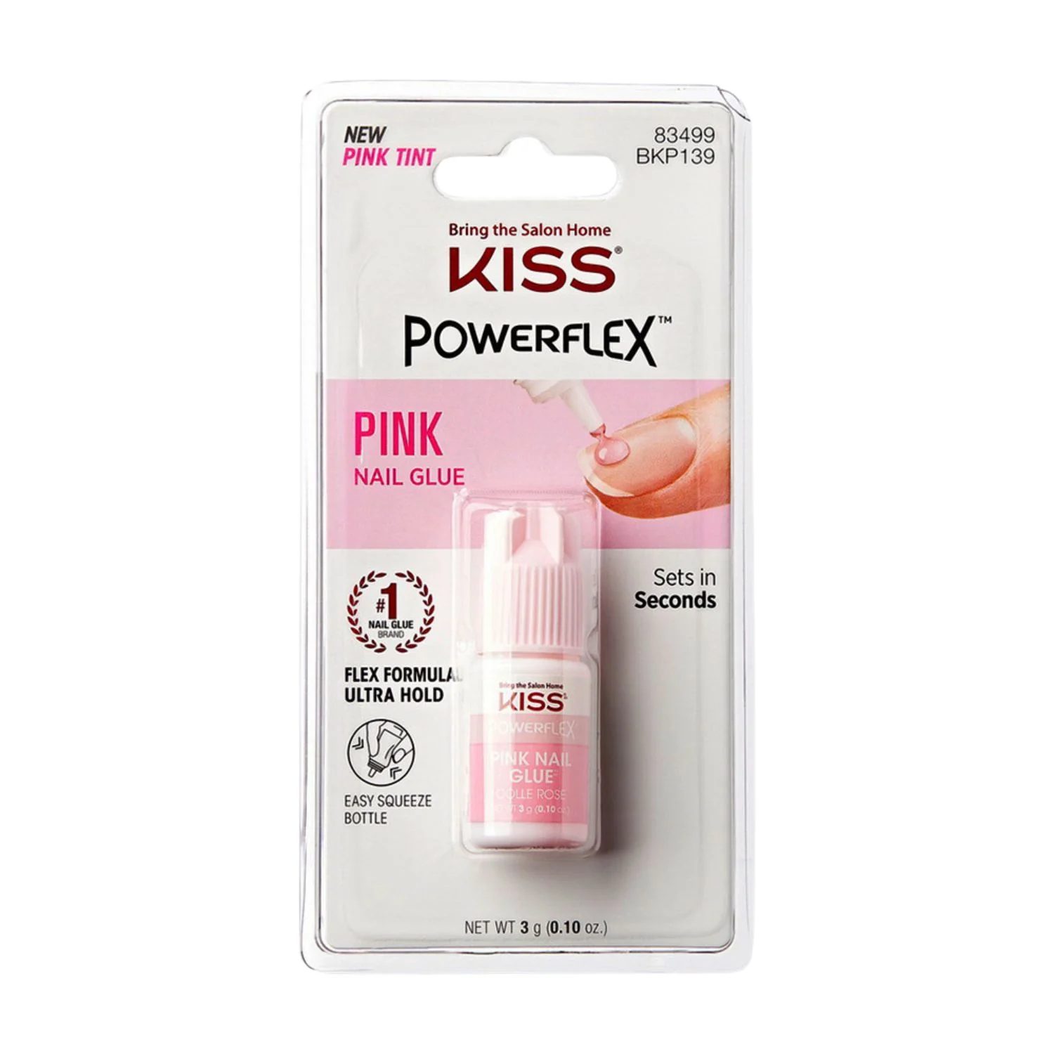 KISS PowerFlex Ultra Hold Pink Nail Glue
