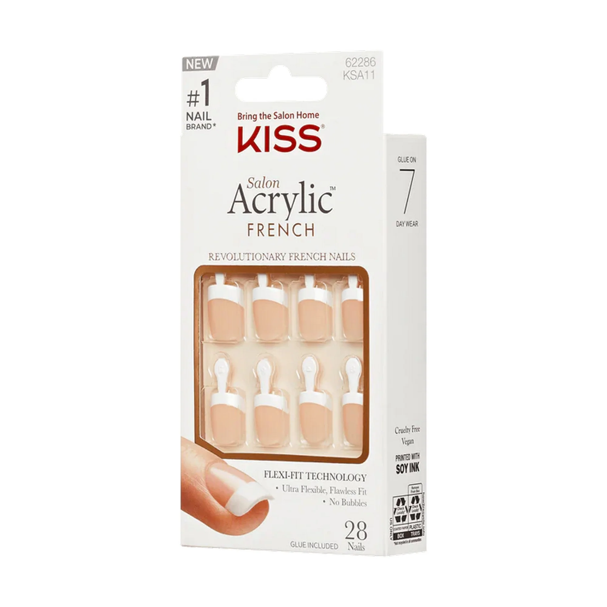 Kiss Salon Acrylic French Nail Power Play