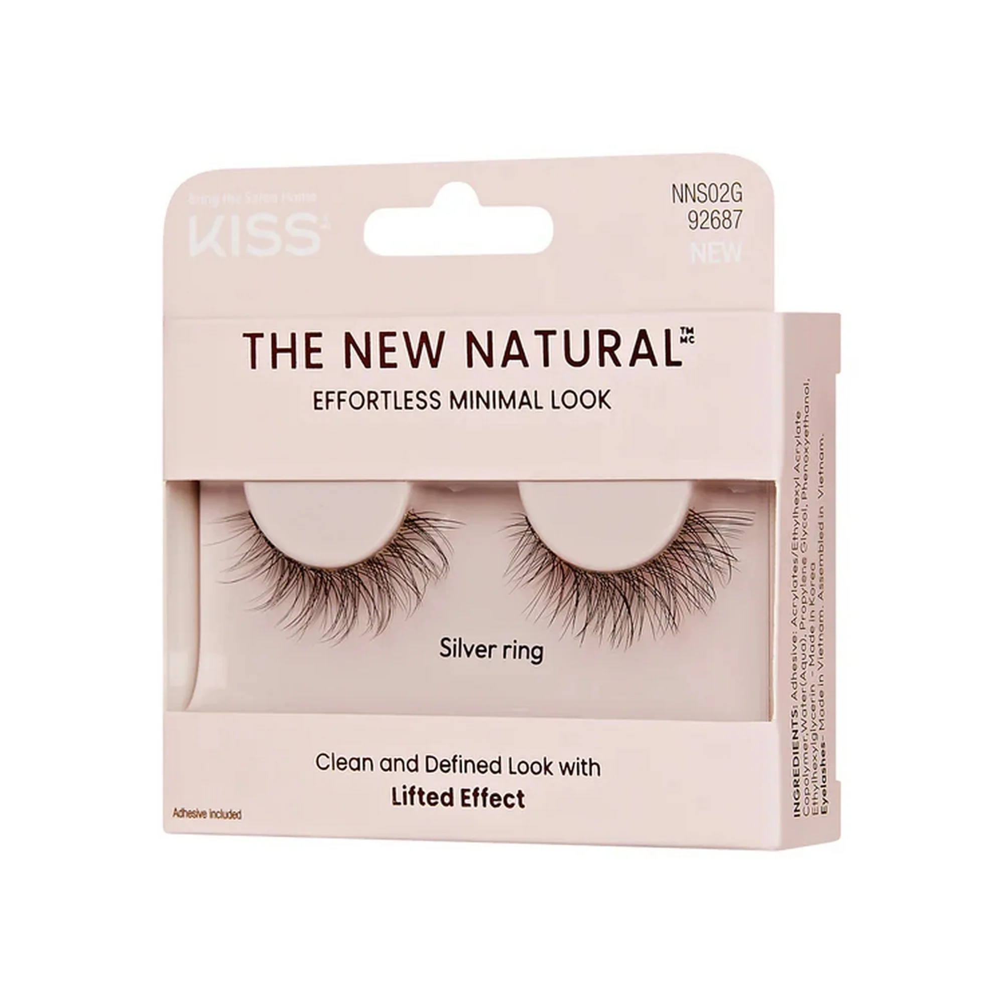 Kiss The New Natural Single Lash 02 Silver Ring