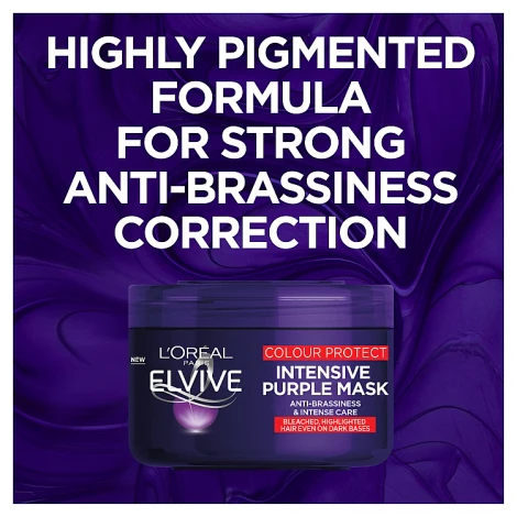 Loreal Elvive Colour Protect Anti-Brassiness Purple Mask 250ml - Image 2