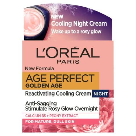 L'Oreal Paris Age Perfect Golden Age Cooling Night Cream Moisturiser 50ml