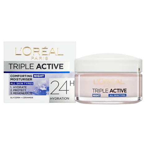 L'Oreal Paris Triple Active Night Cream 50ml - Image 2