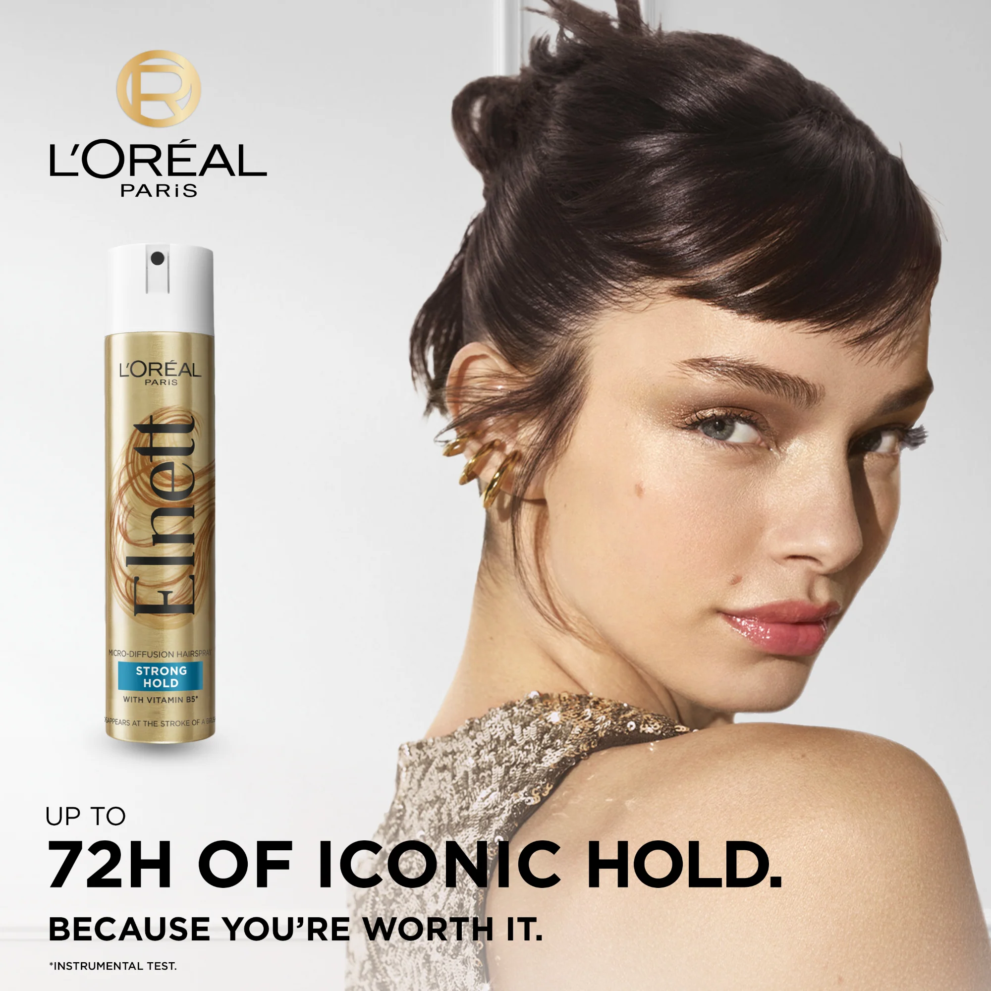 Loreal Paris Elnett Hairspray, Strong Hold 200ml - Image 2