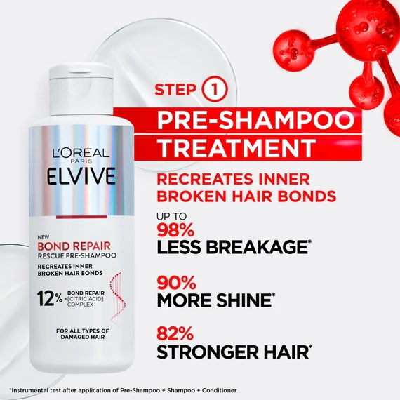Loreal Paris Elvive Bond Repair Pre-Shampoo Treatment 200ml - Image 2