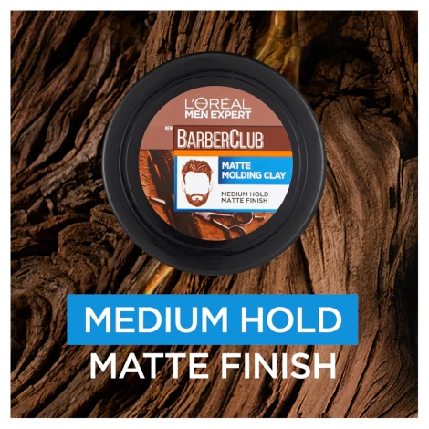 Loreal Paris Men Expert Barber Club Messy Hair Clay 75ml - Image 3