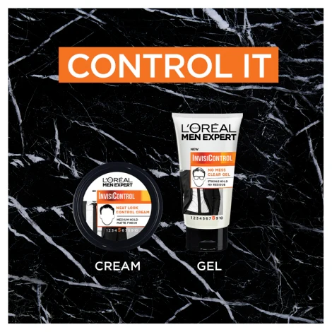 Loreal Men Expert InvisiControl Neat Look Control Hair Gel 150ml - Image 2