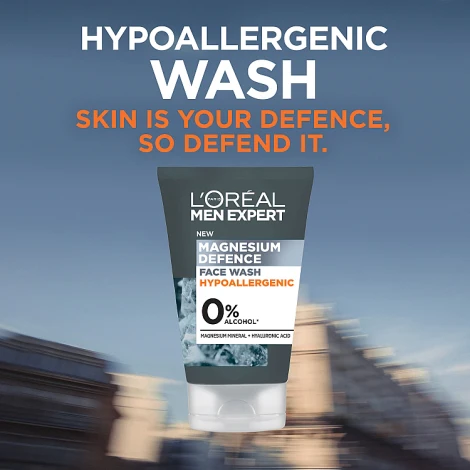 Loreal Paris Men Expert Magnesium Defence Hypoallergenic Face Wash 100ml - Image 4