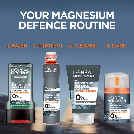 Loreal Paris Men Expert Magnesium Defence Hypoallergenic Face Wash 100ml - Image 5