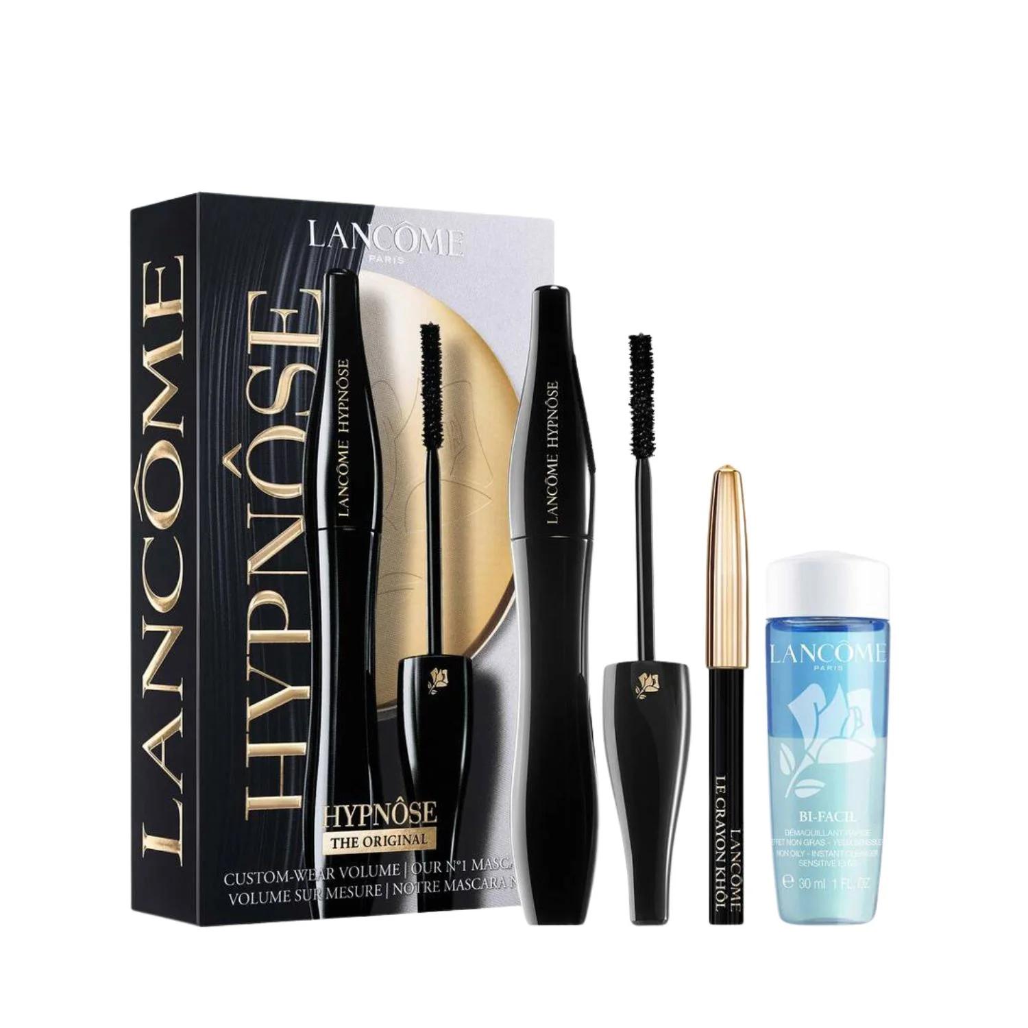 Lancome Hypnose Mascara Set with Le Crayon Khol & Bi-Facil
