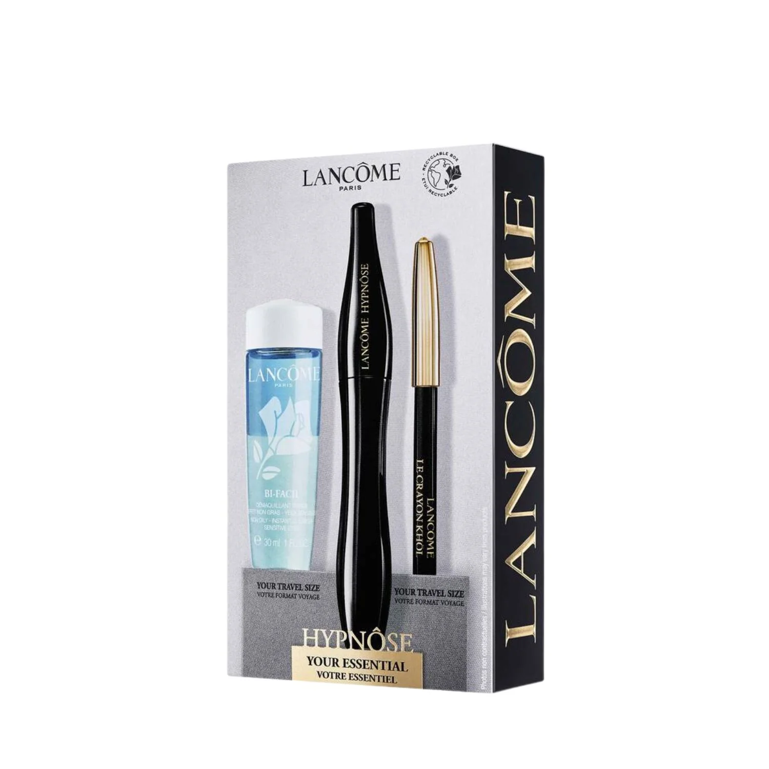 Lancome Hypnose Mascara Set with Le Crayon Khol & Bi-Facil - Image 2