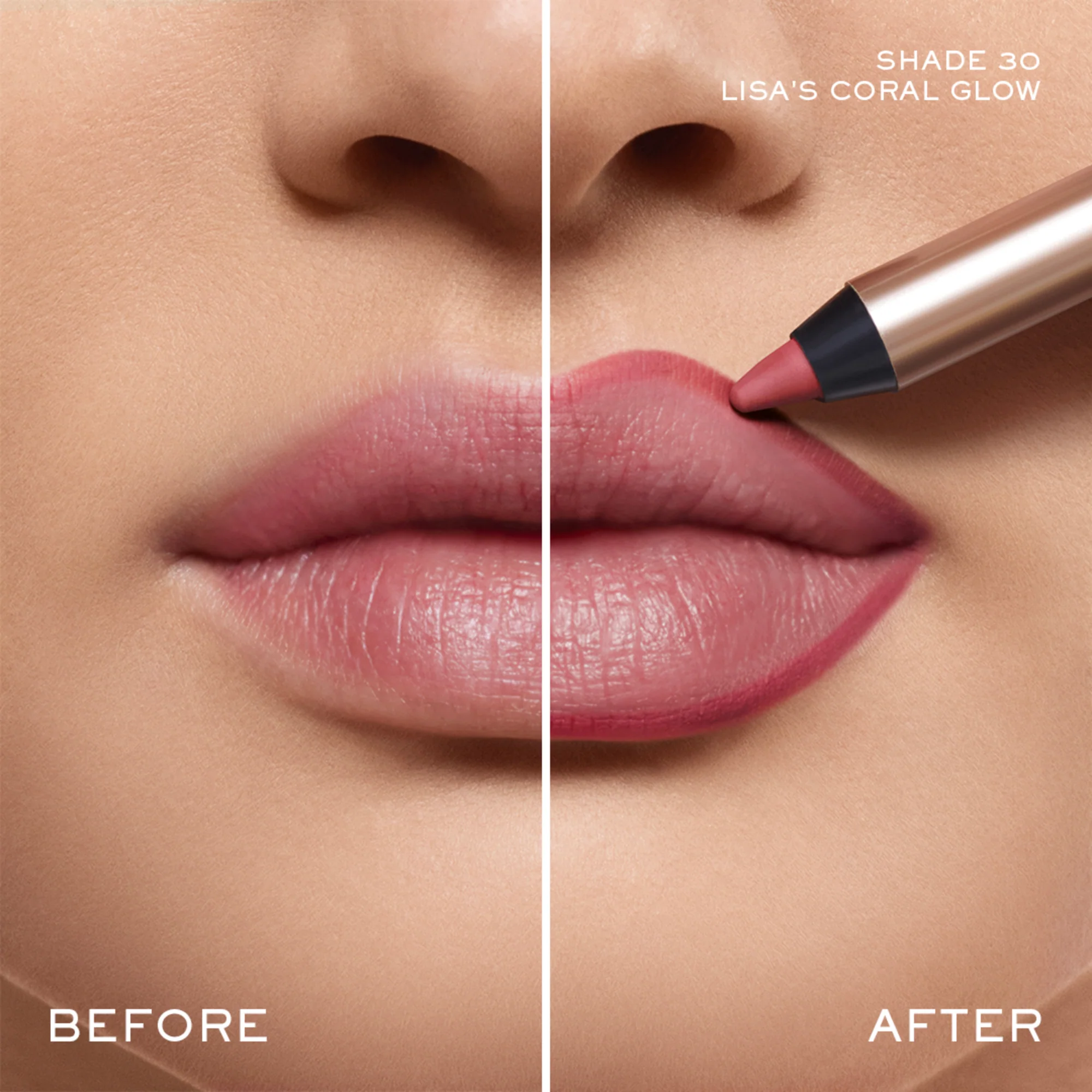 Lancome Idole Lip Shaper - Shade 30 Lisa's Coral Glow - Image 5