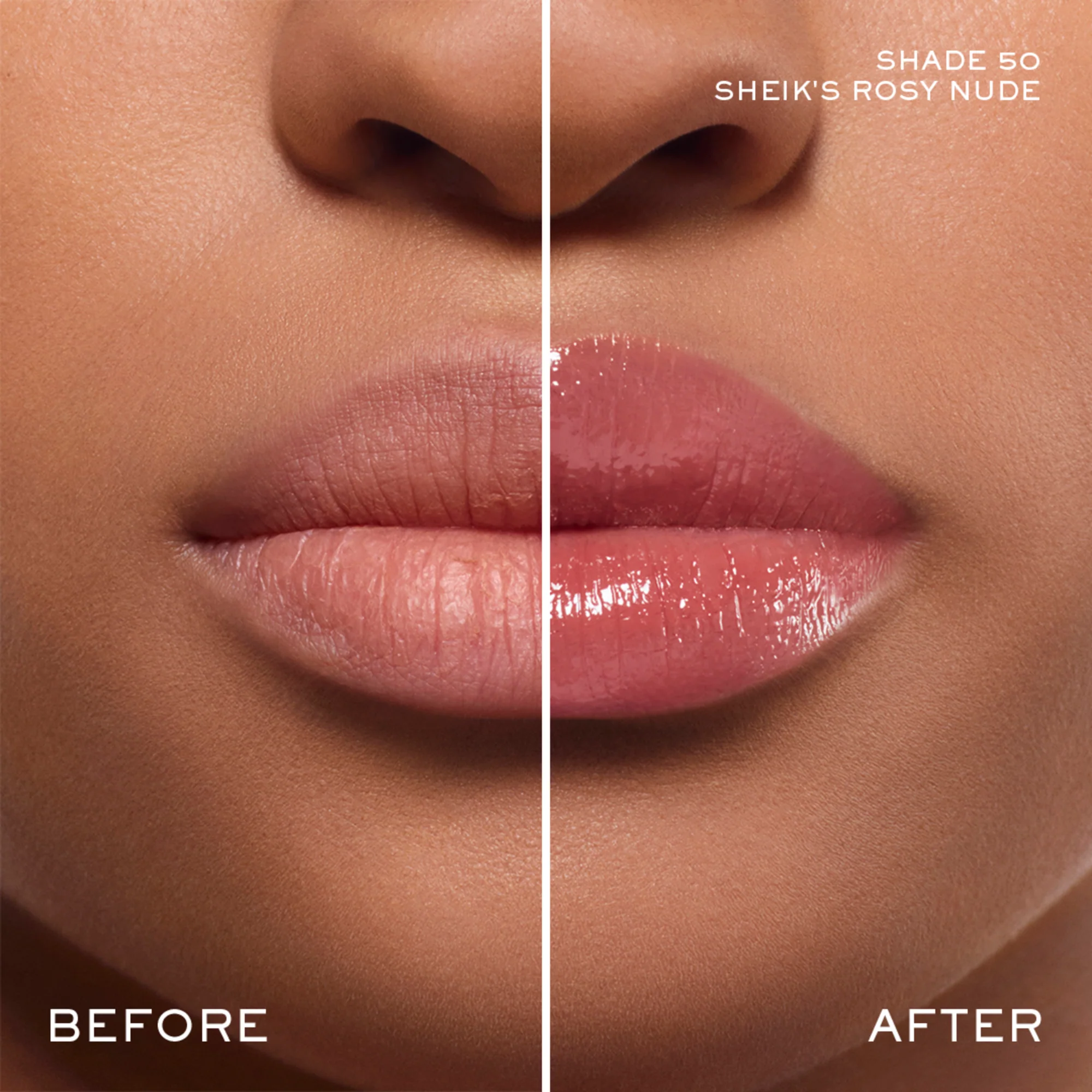 Lancome Idole Butterglow - Shade 50 Sheik's Rosy Nude - Image 4