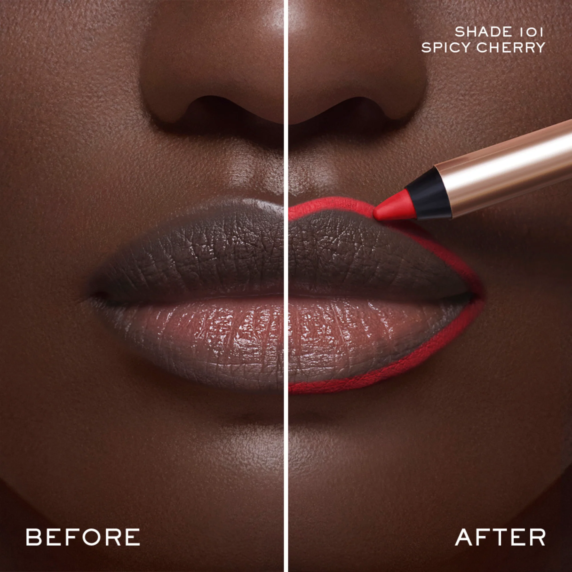 Lancome Idole Lip Shaper - Shade 101 Spicy Cherry - Image 3