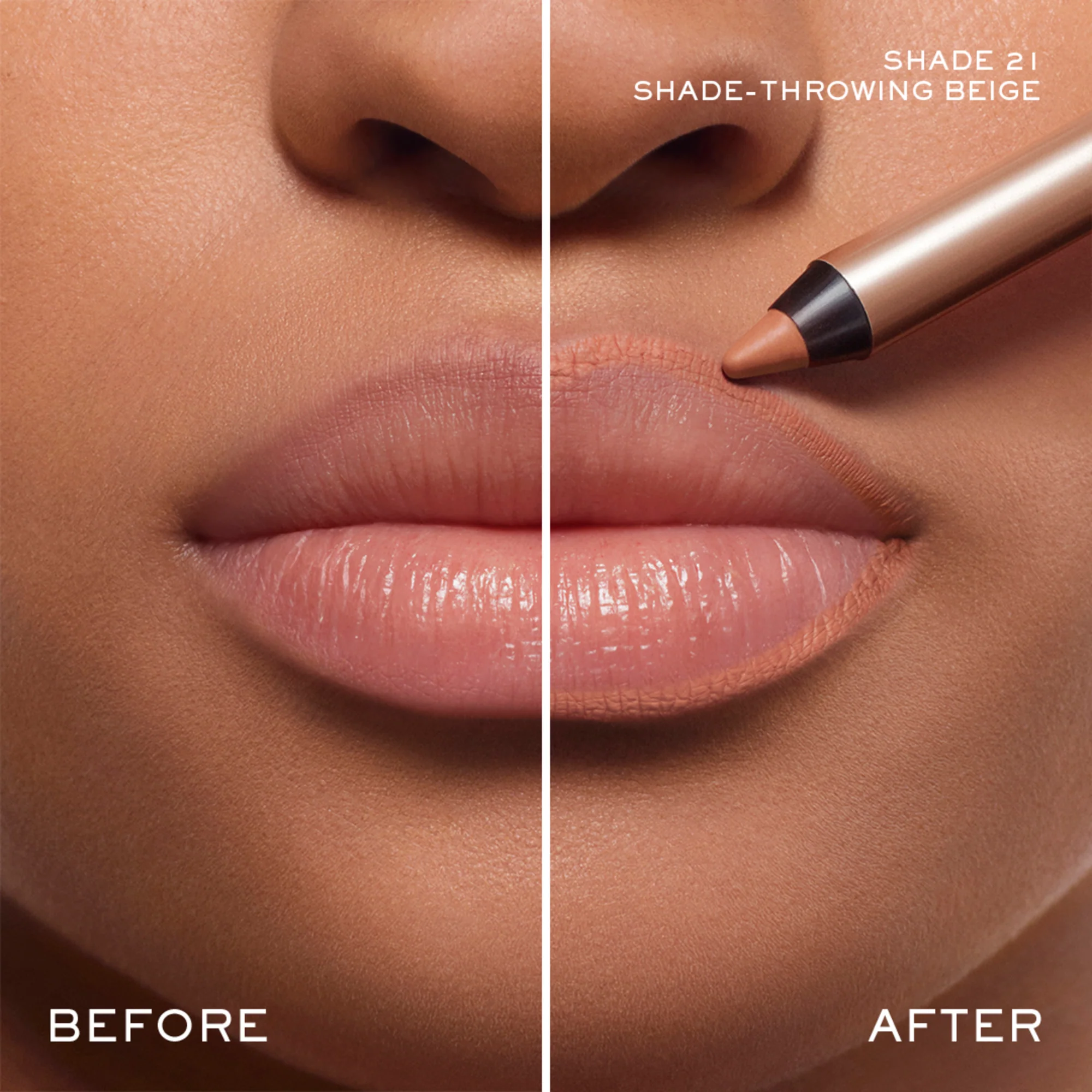 Lancome Idole Lip Shaper - Shade 21 Throwing Beige - Image 5