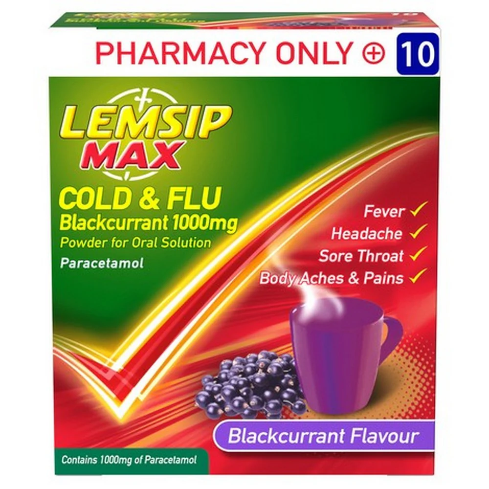 Lemsip Max Cold & Flu 10 Sachets