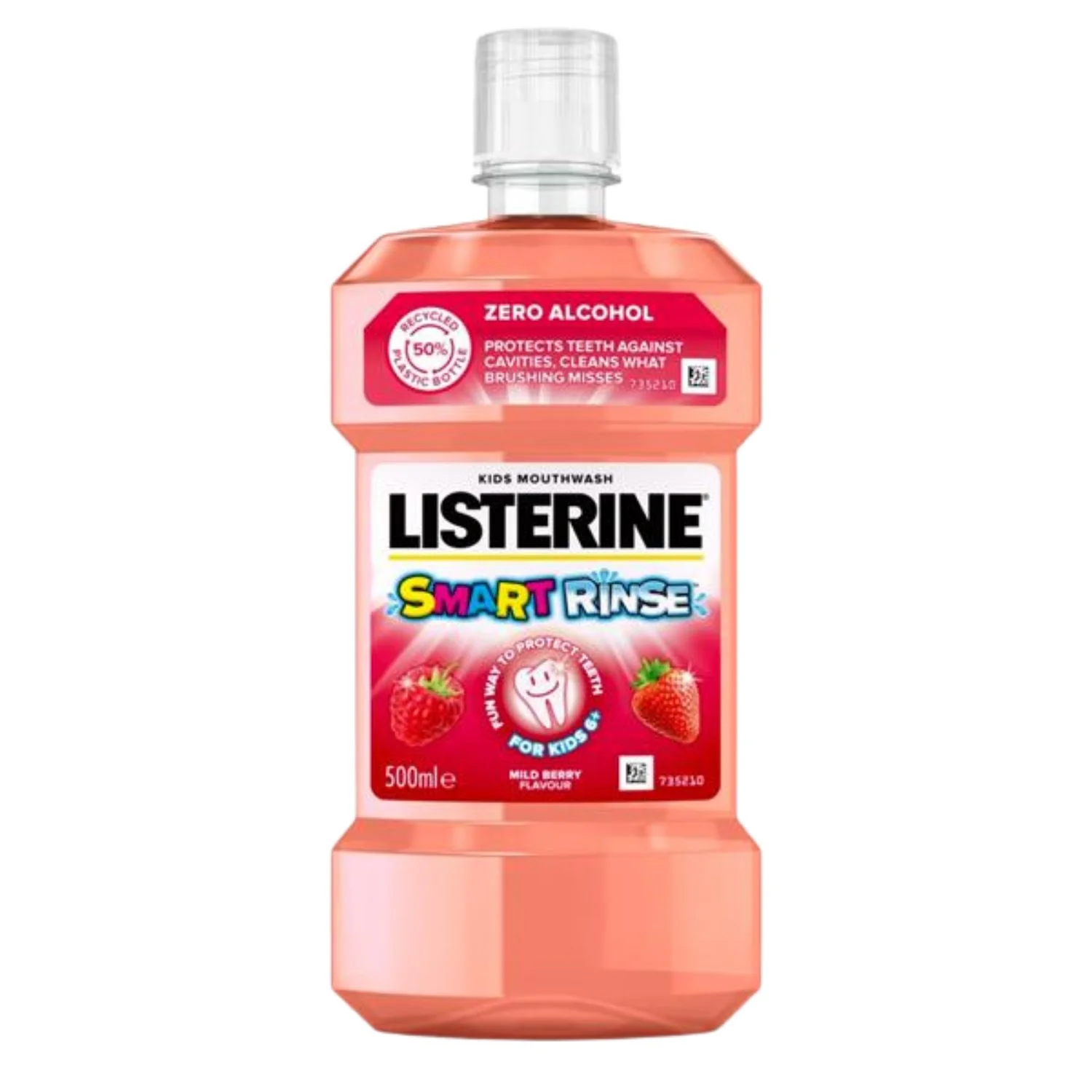 Listerine Smart Rinse Mild Berry Kids Mouthwash 500ml