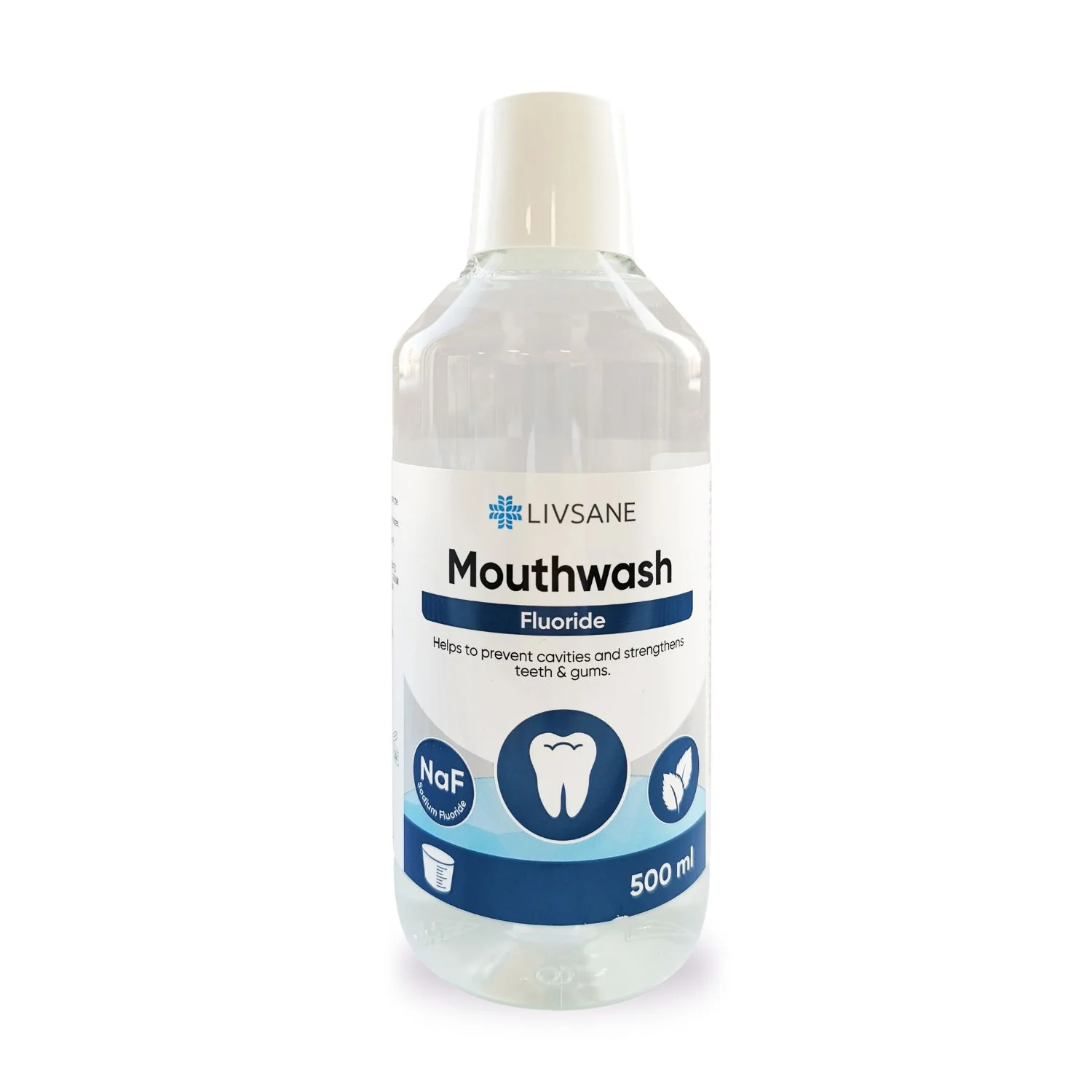 LIVSANE Fluoride Mouthwash Fresh Mint 500ml