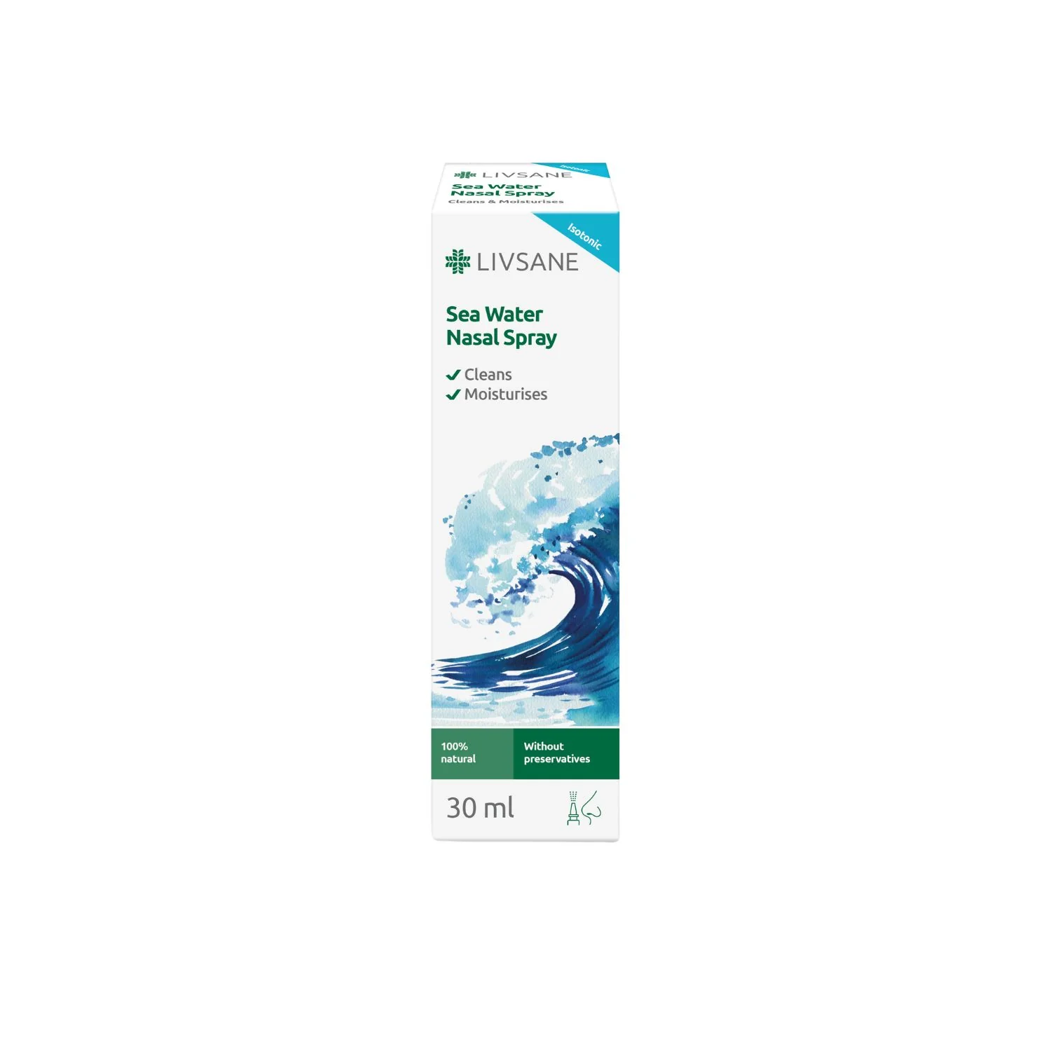 LIVSANE Isotonic Sea Water Nasal Spray 30ml