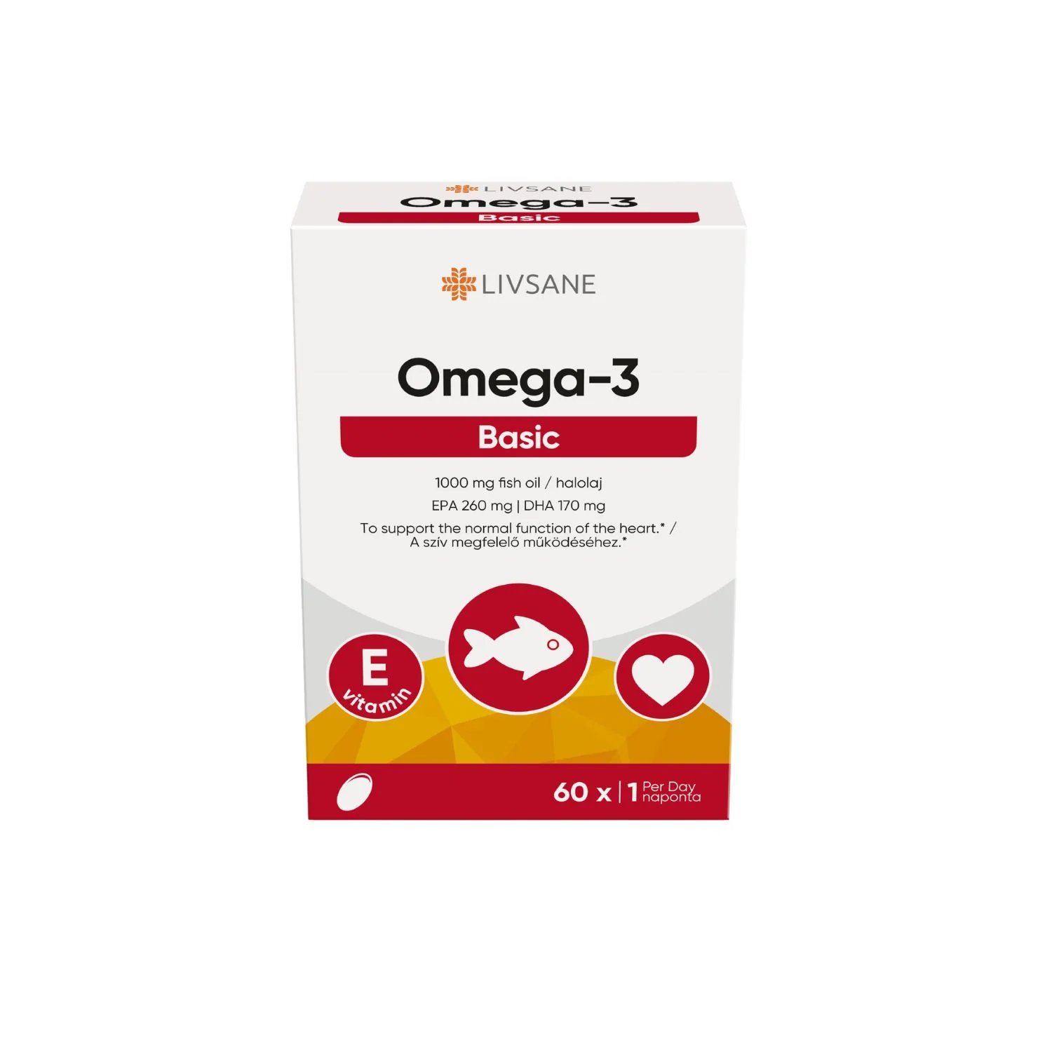 LIVSANE Omega 3 Basic - 60 Capsules