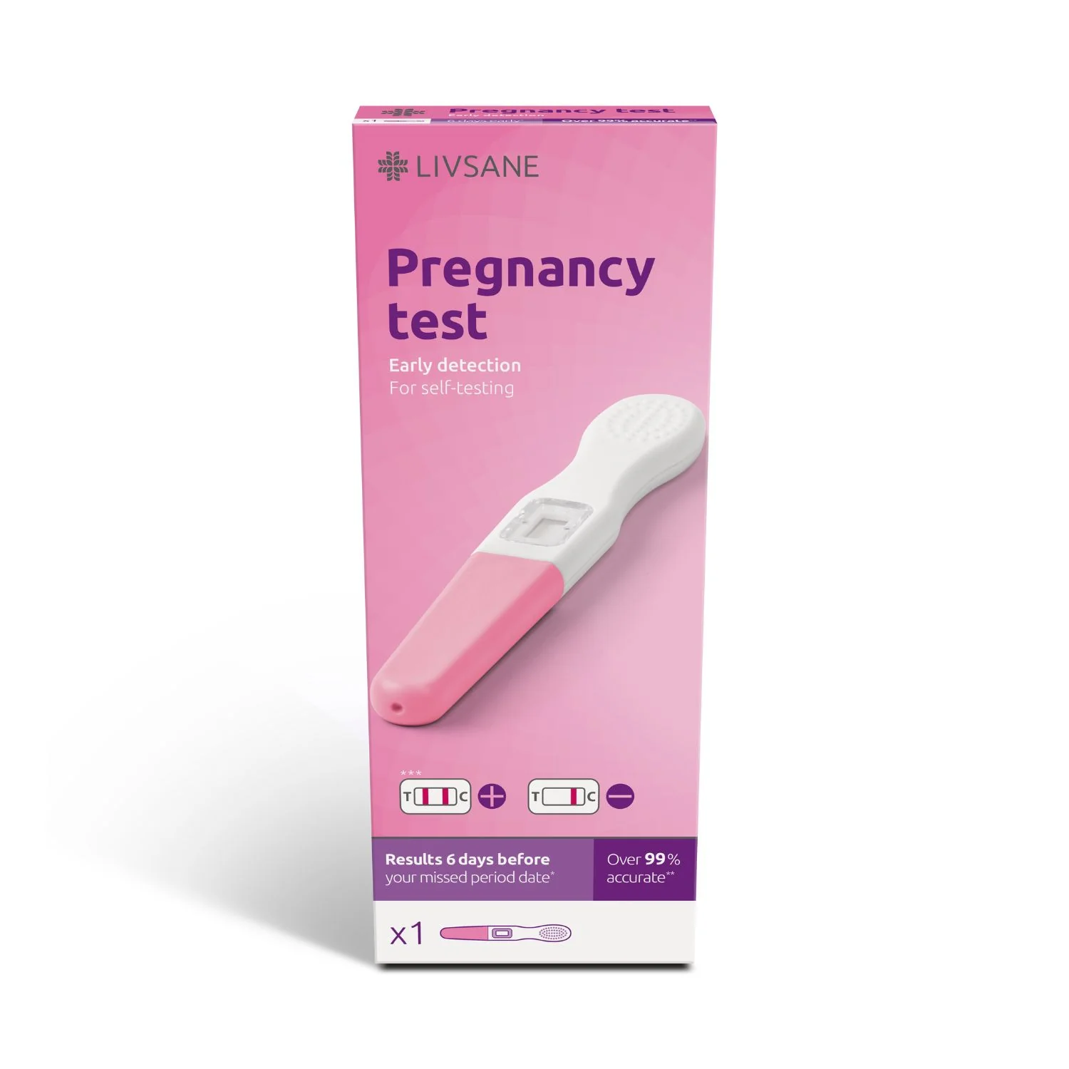 LIVSANE Pregnancy Test Early Detection x1