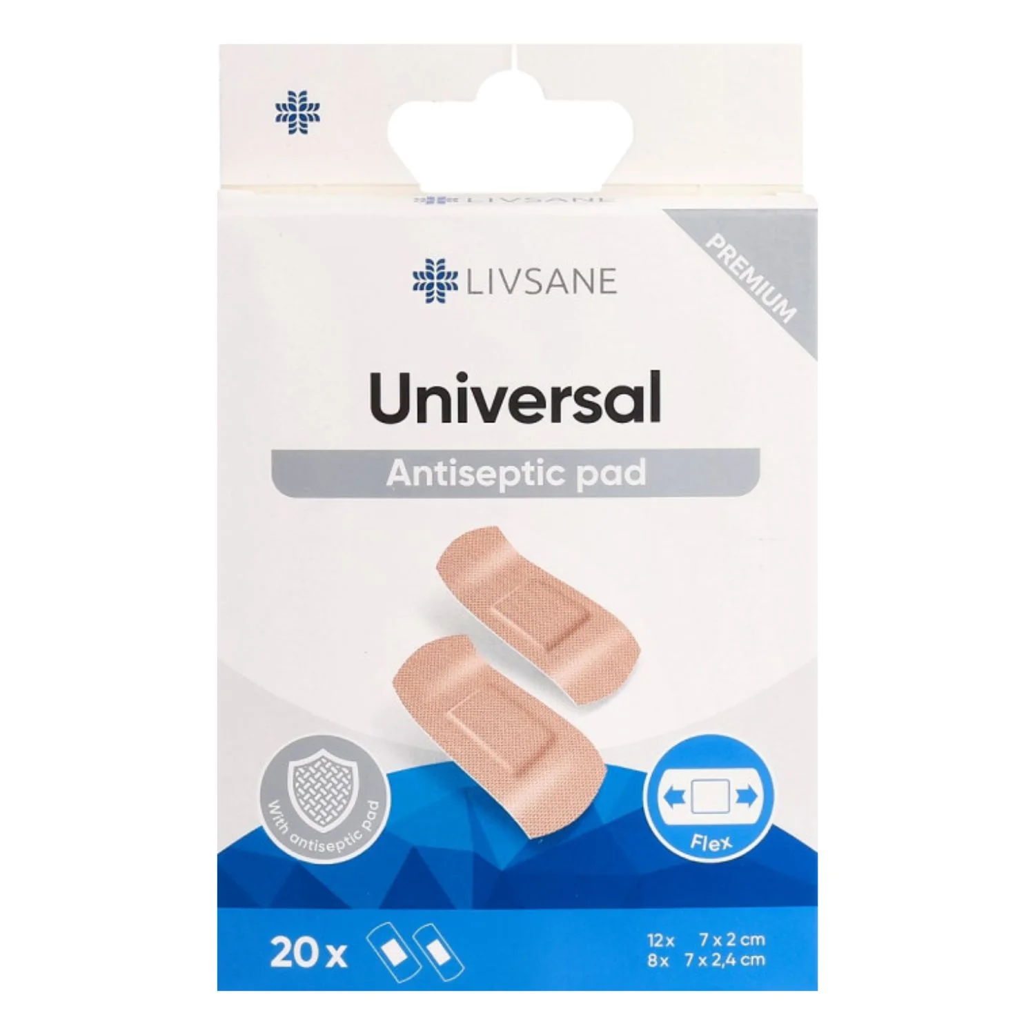 LIVSANE Premium Universal Plaster Strips - 20 Pack