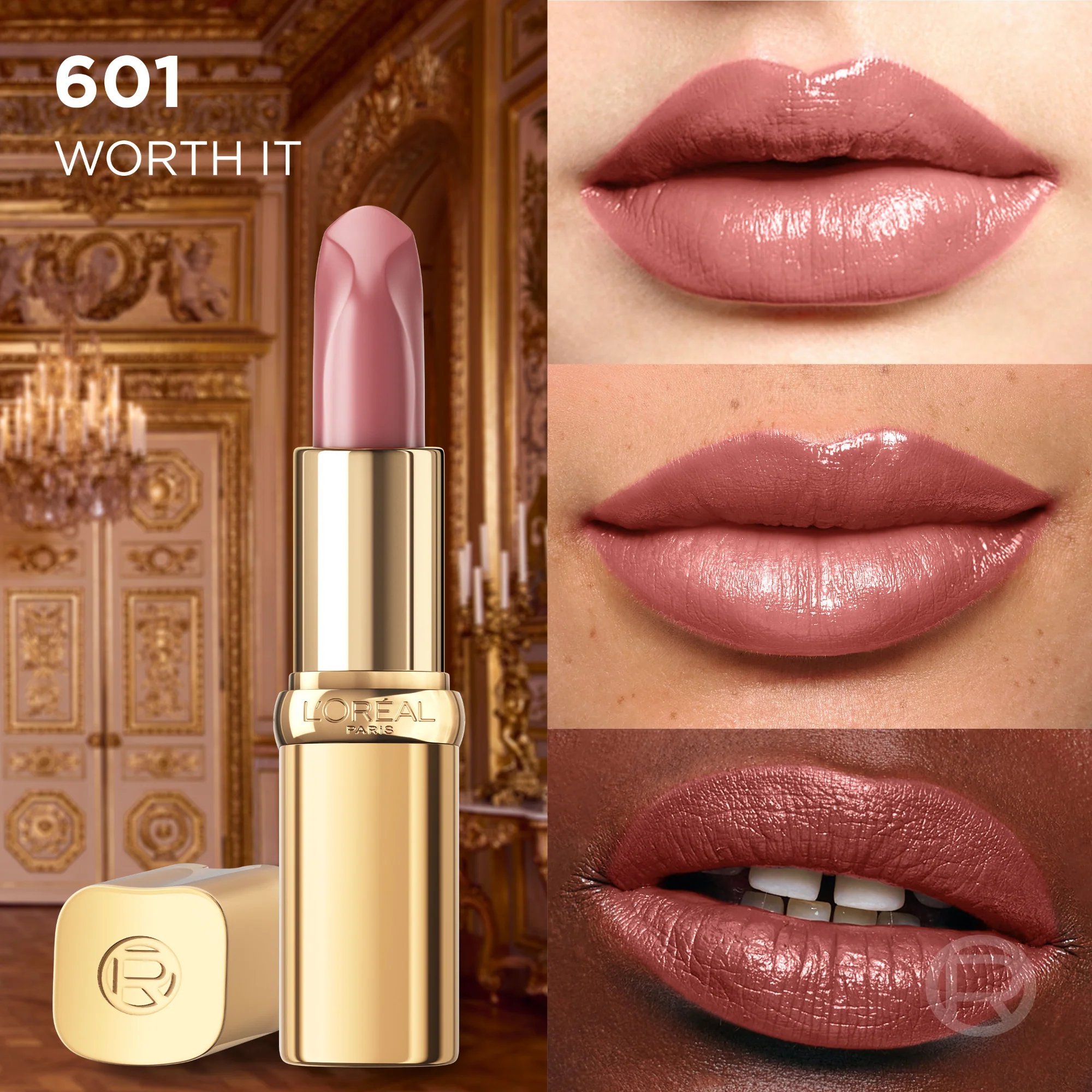 Loreal Color Riche Satin Nude 601 Worth It Lipstick - Image 4