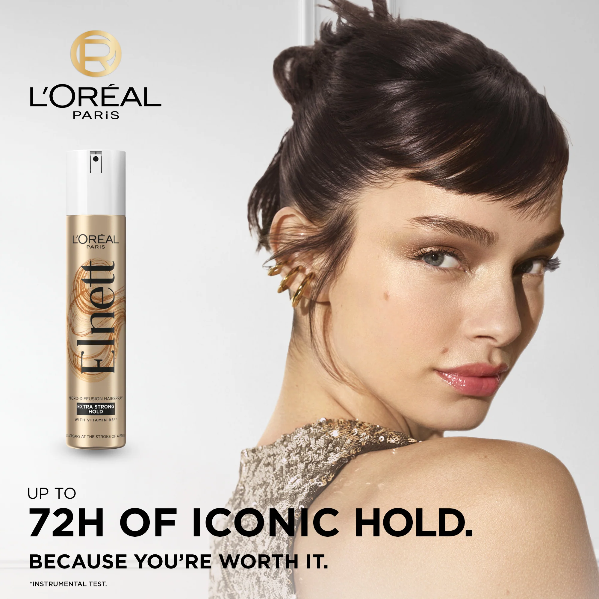 Loreal Paris Elnett Extra Strong Hold Hairspray 200ml - Image 2