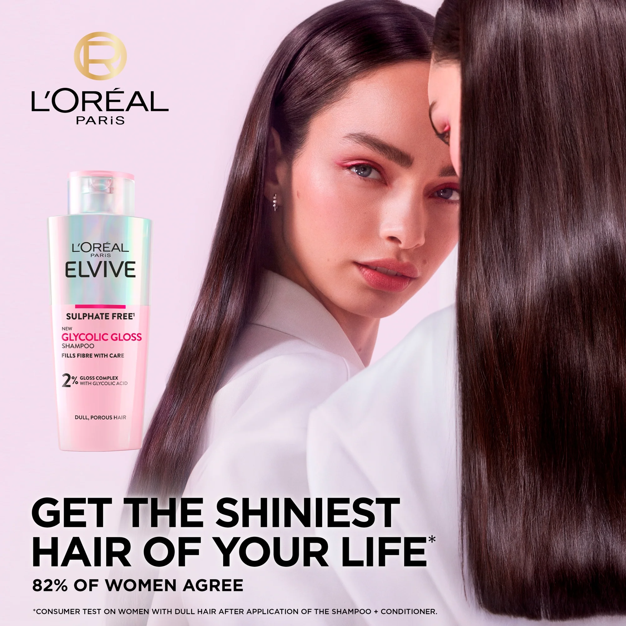 Loreal Elvive Glycolic Gloss Shampoo 200ML - Image 2