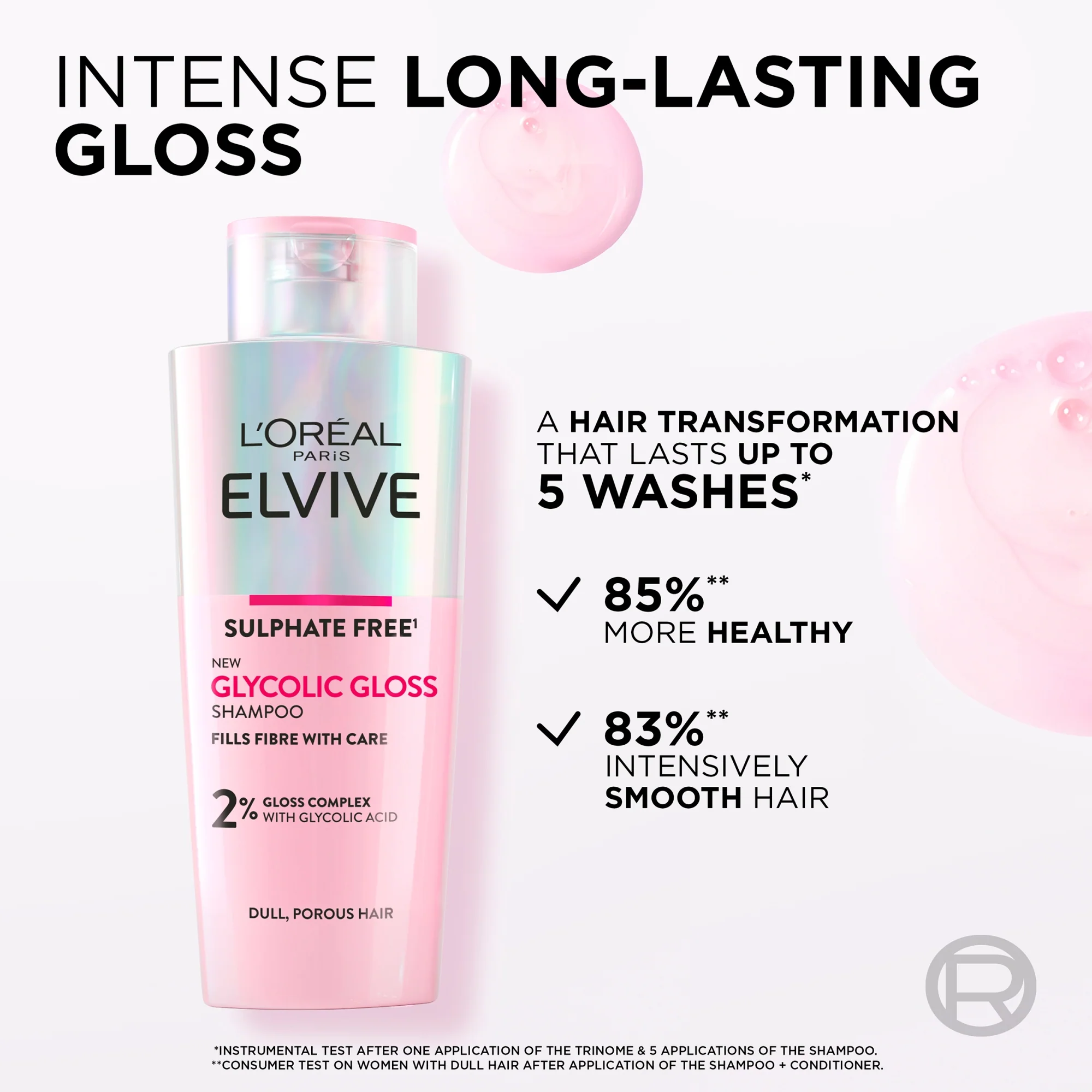Loreal Elvive Glycolic Gloss Shampoo 200ML - Image 3
