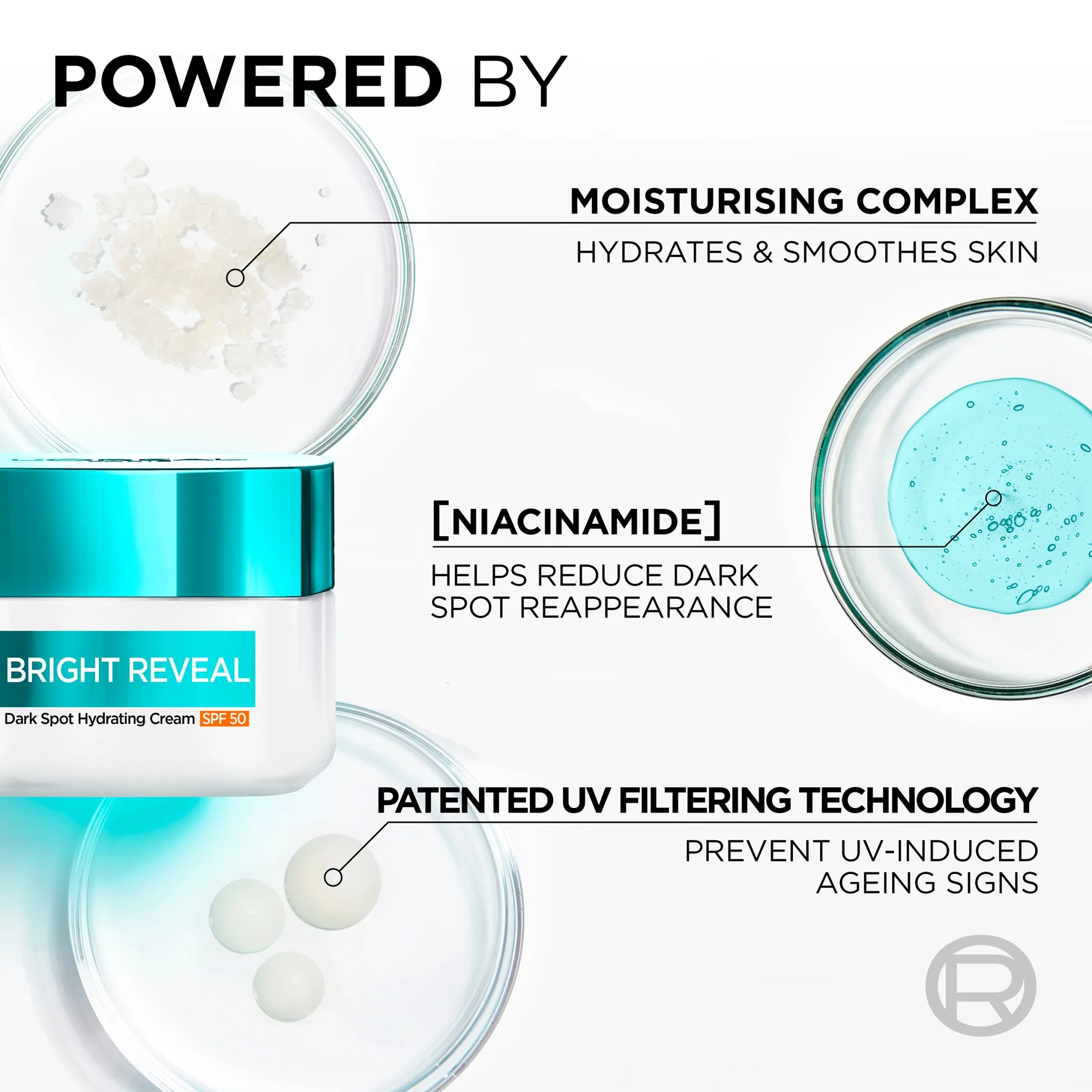 L'Oreal Revitalift Bright Reveal Niacinamide SPF50 Cream 50ML - Image 3