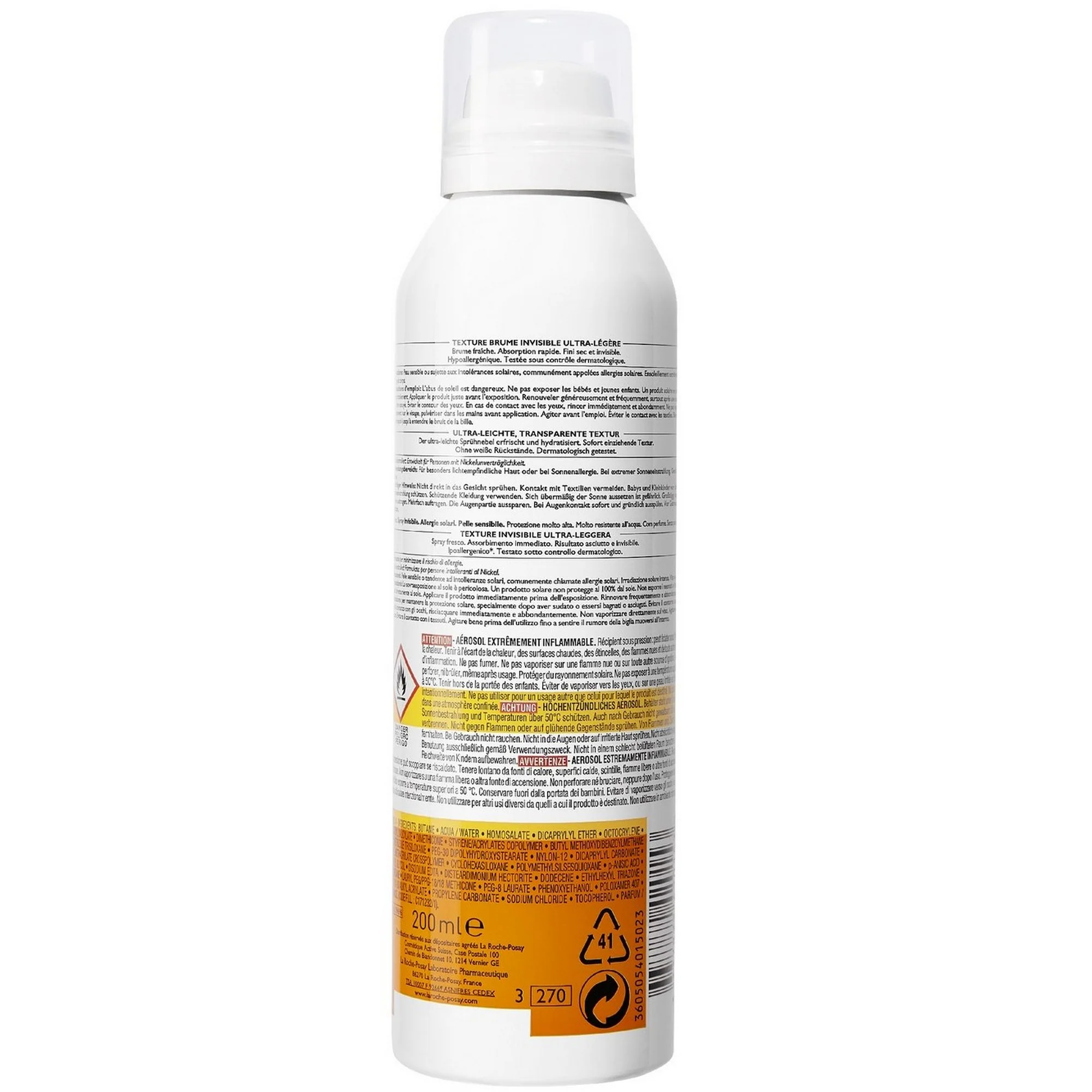 La Roche Posay Anthelios Ultra-Light Body Mist SPF50+ 200ml - Image 5