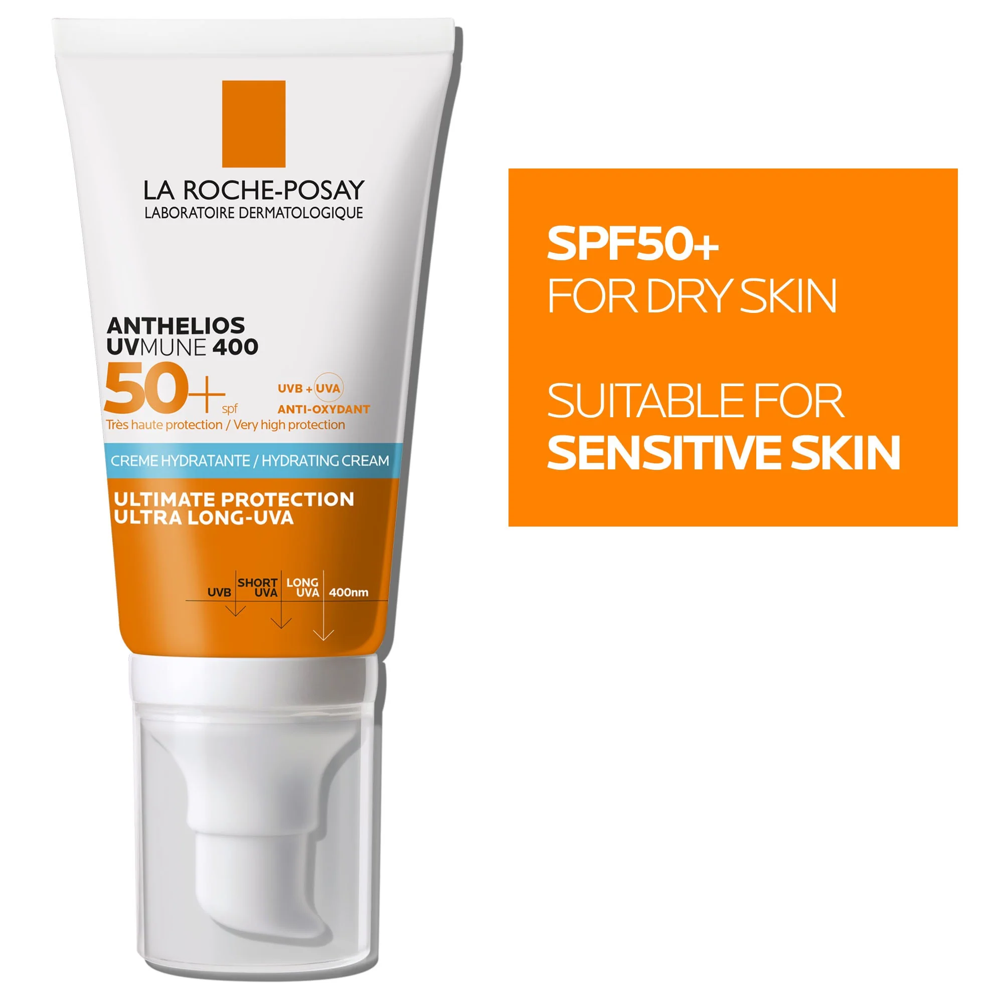 La Roche Posay Anthelios UVMune 400 Hydrating Cream SPF50+ 50ml - Image 3