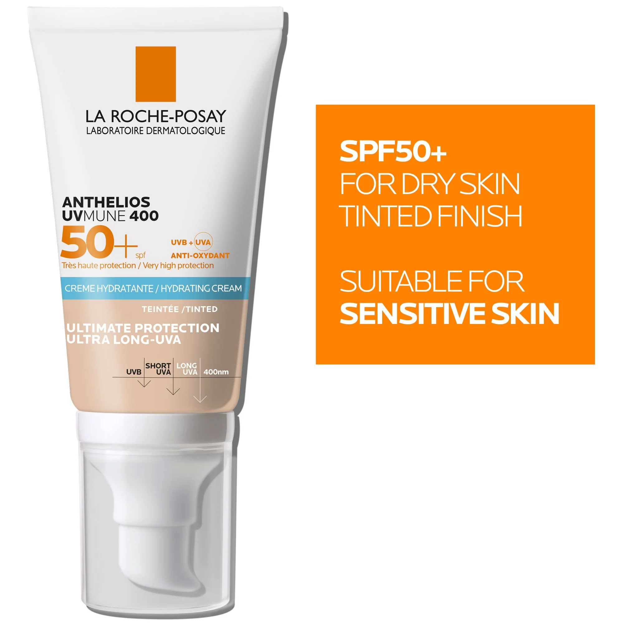 La Roche Posay Anthelios UVmune 400 Tinted Hydrating Cream SPF 50+ 50ml - Image 3