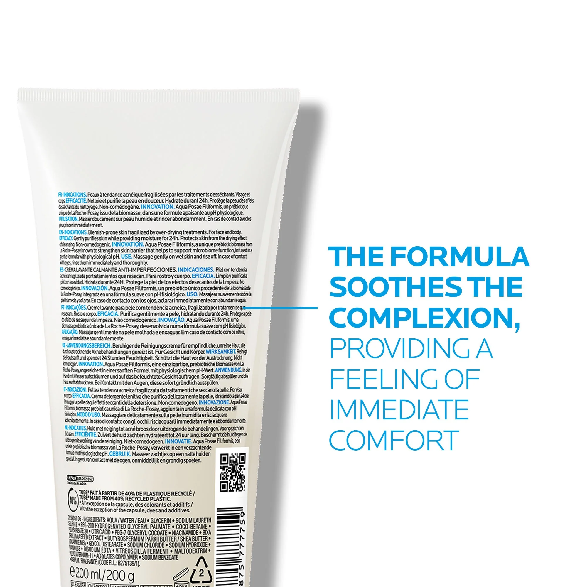 La Roche-Posay Effaclar H ISO-Biome Cleansing Cream 200ml - Image 7
