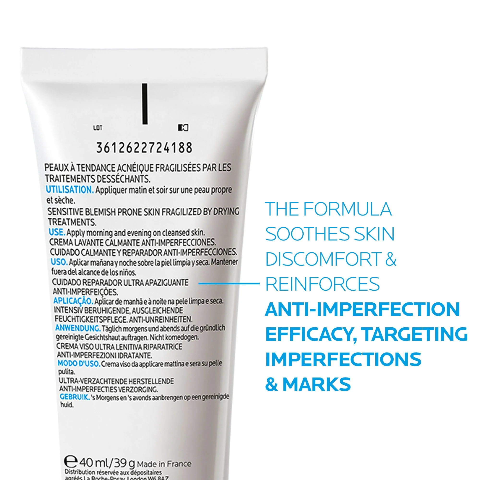 La Roche-Posay Effaclar H+ Moisturising Cream 40ml - Image 7