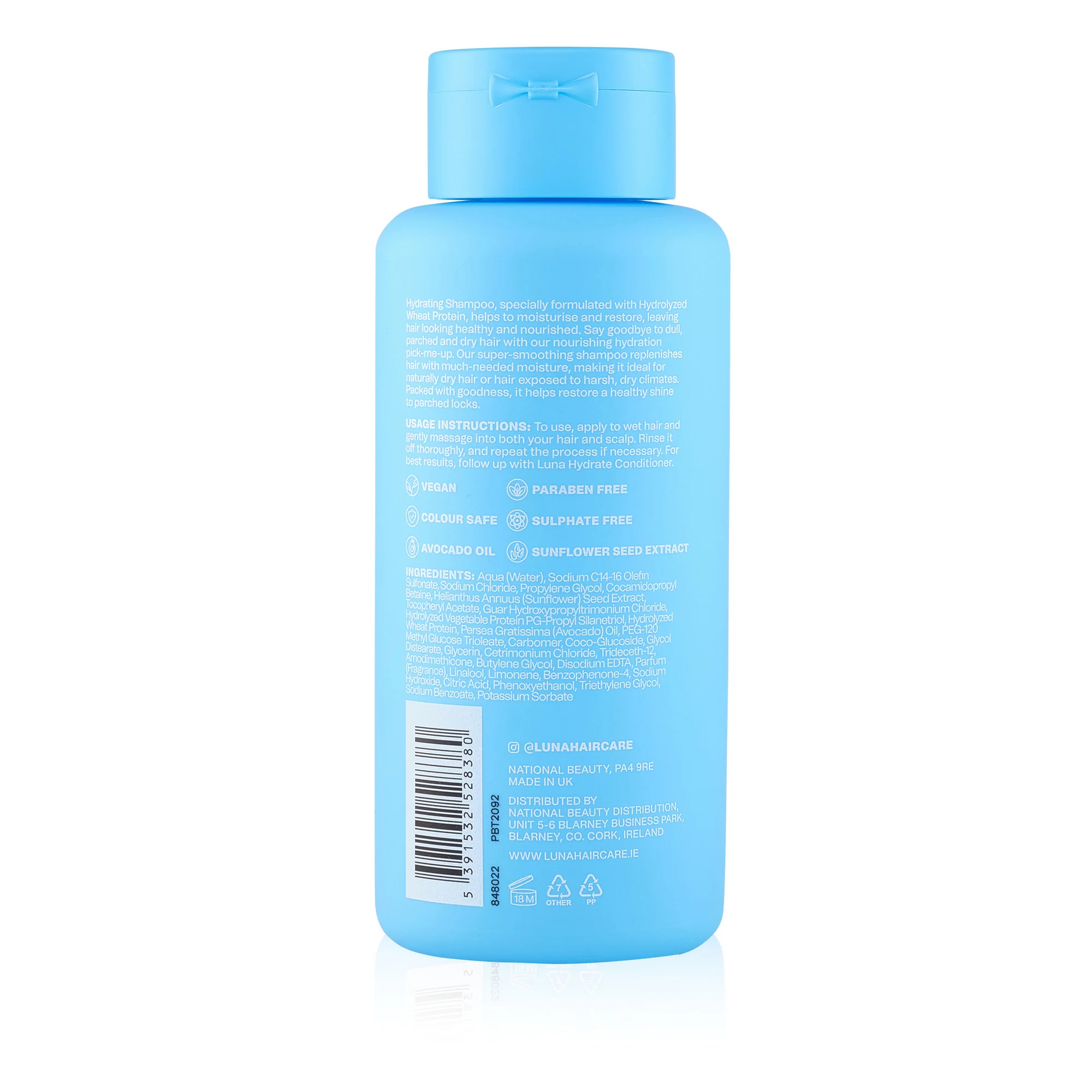 LUNA Professional Haircare Hydrate Shampoo 300ML - Image 2