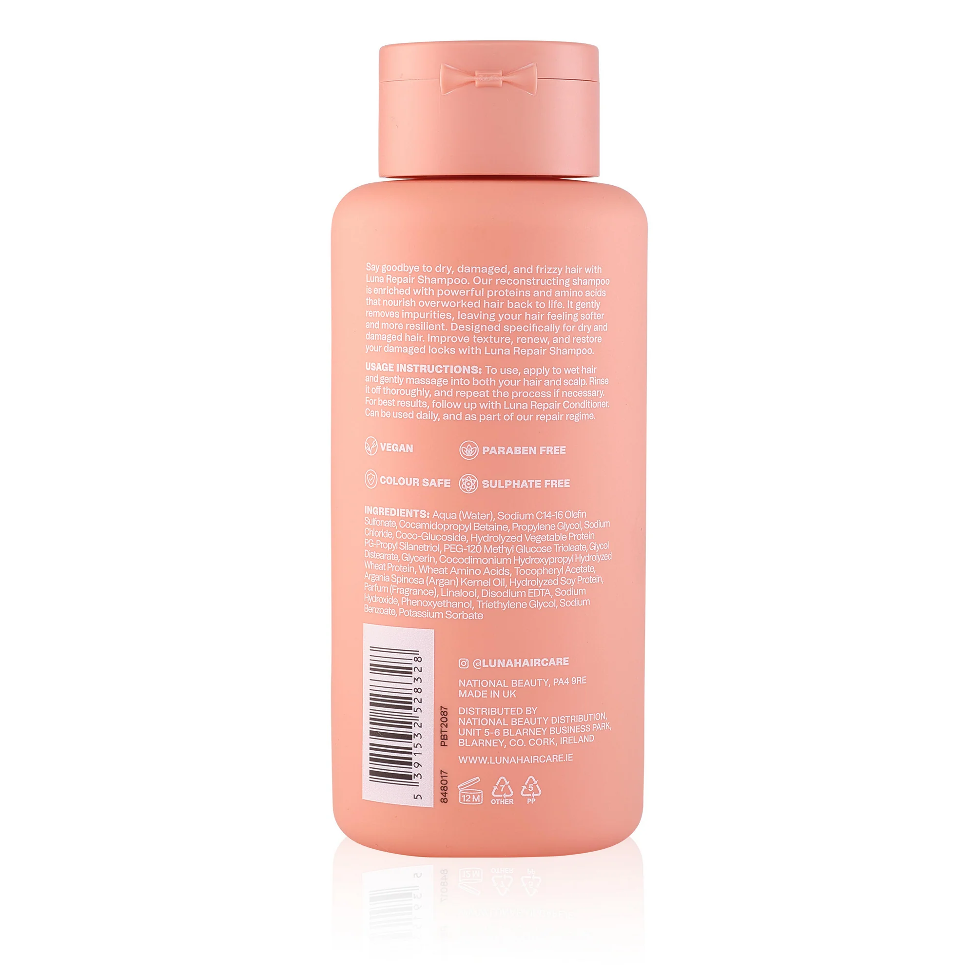 LUNA Professional Haircare Repair Shampoo 300ML - Image 2